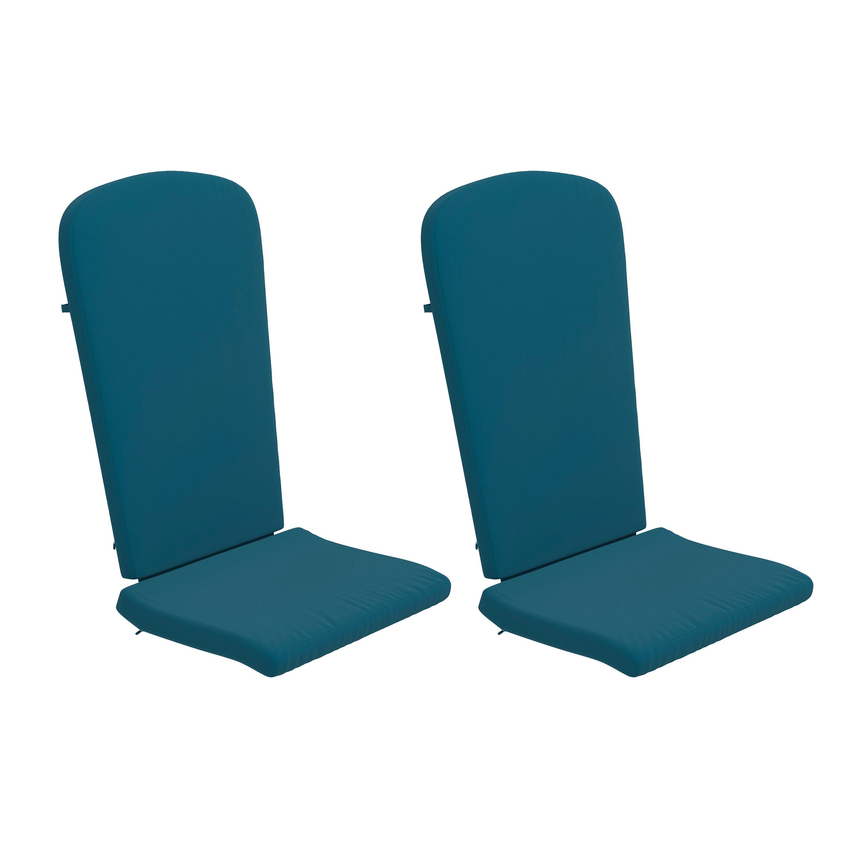 Charlestown Set of 2 All Weather Indoor/Outdoor High Back Adirondack Chair Cushions, Patio Furniture Replacement Cushions-Adirondack Cushion-Flash Furniture-Wall2Wall Furnishings