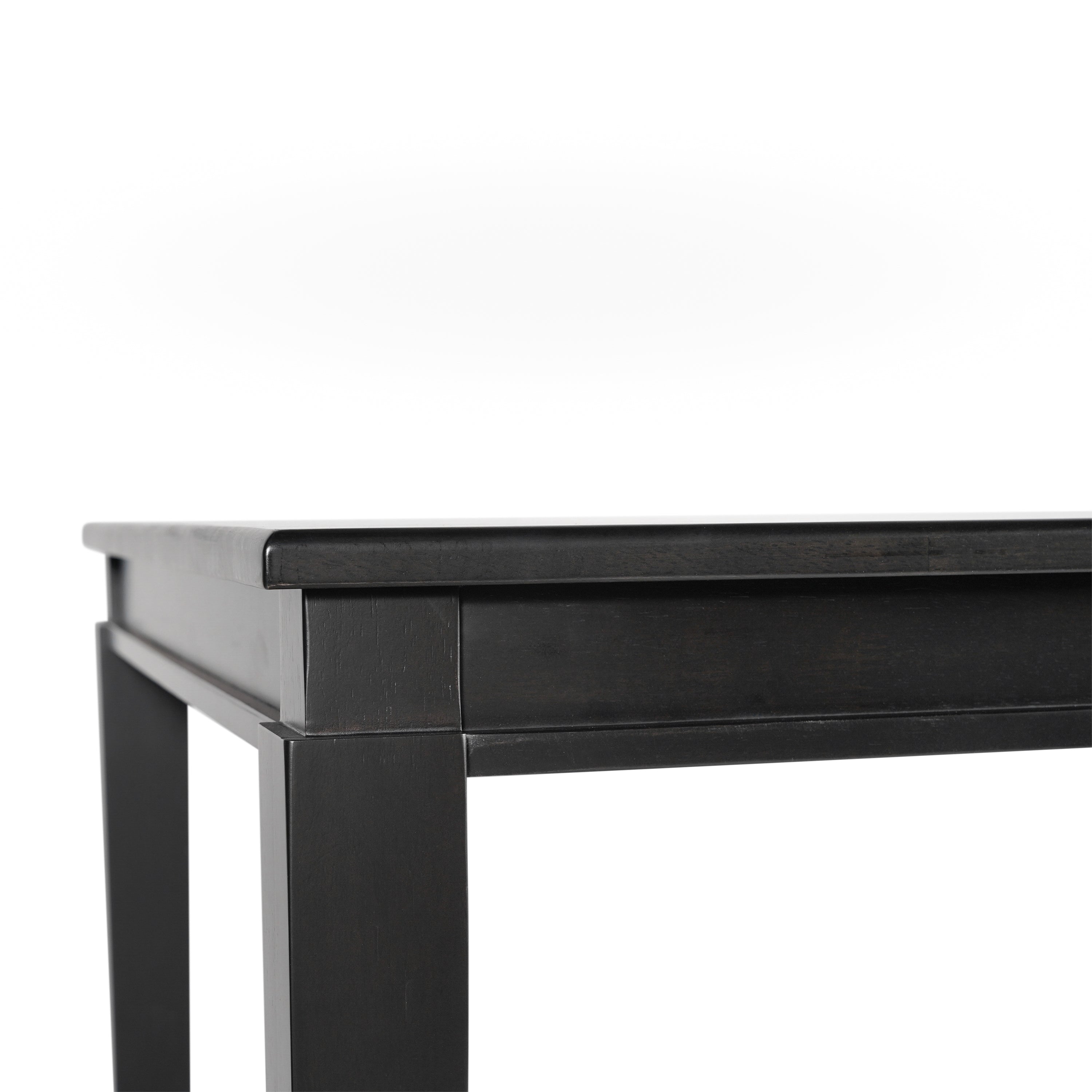 Henry Solid Wood Dining Table, Heavy Duty Rectangle Wood Table for 4