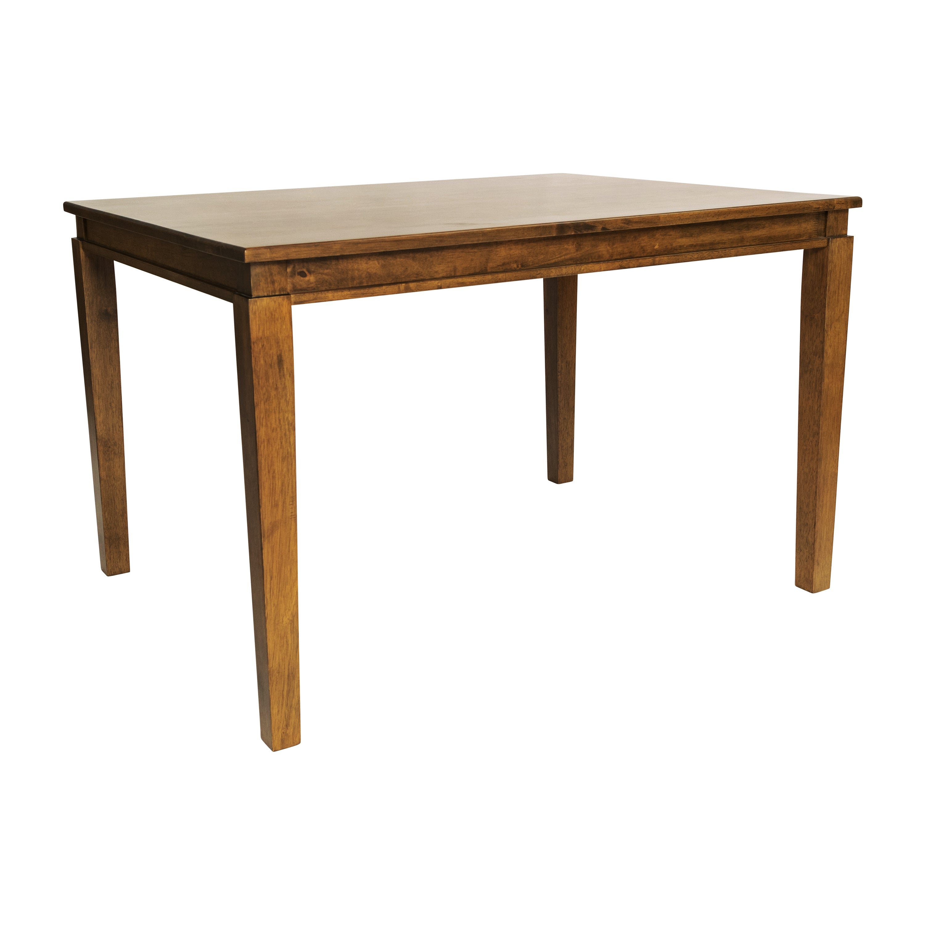 Henry Solid Wood Dining Table, Heavy Duty Rectangle Wood Table for 4