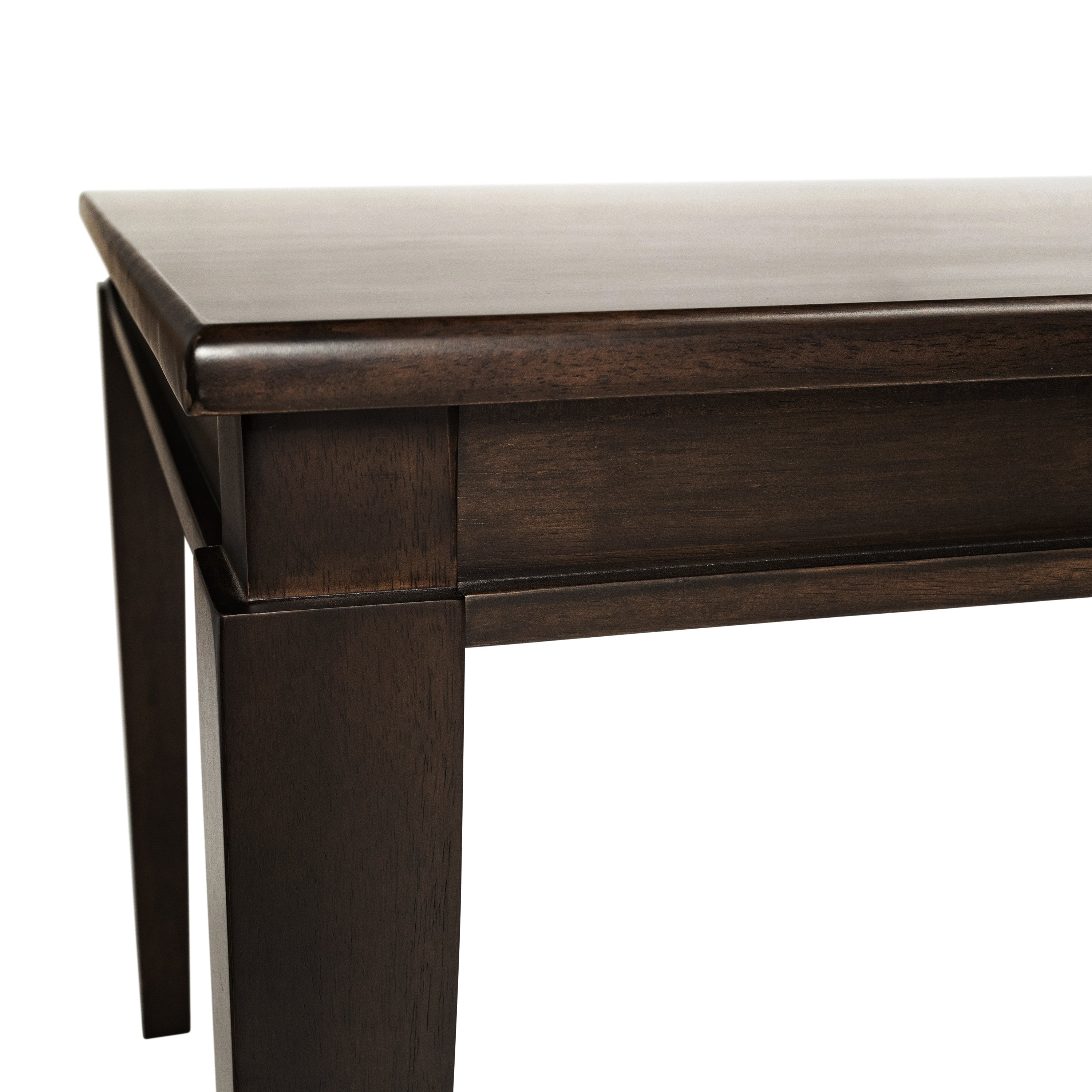 Henry Solid Wood Dining Table, Heavy Duty Rectangle Wood Table for 4