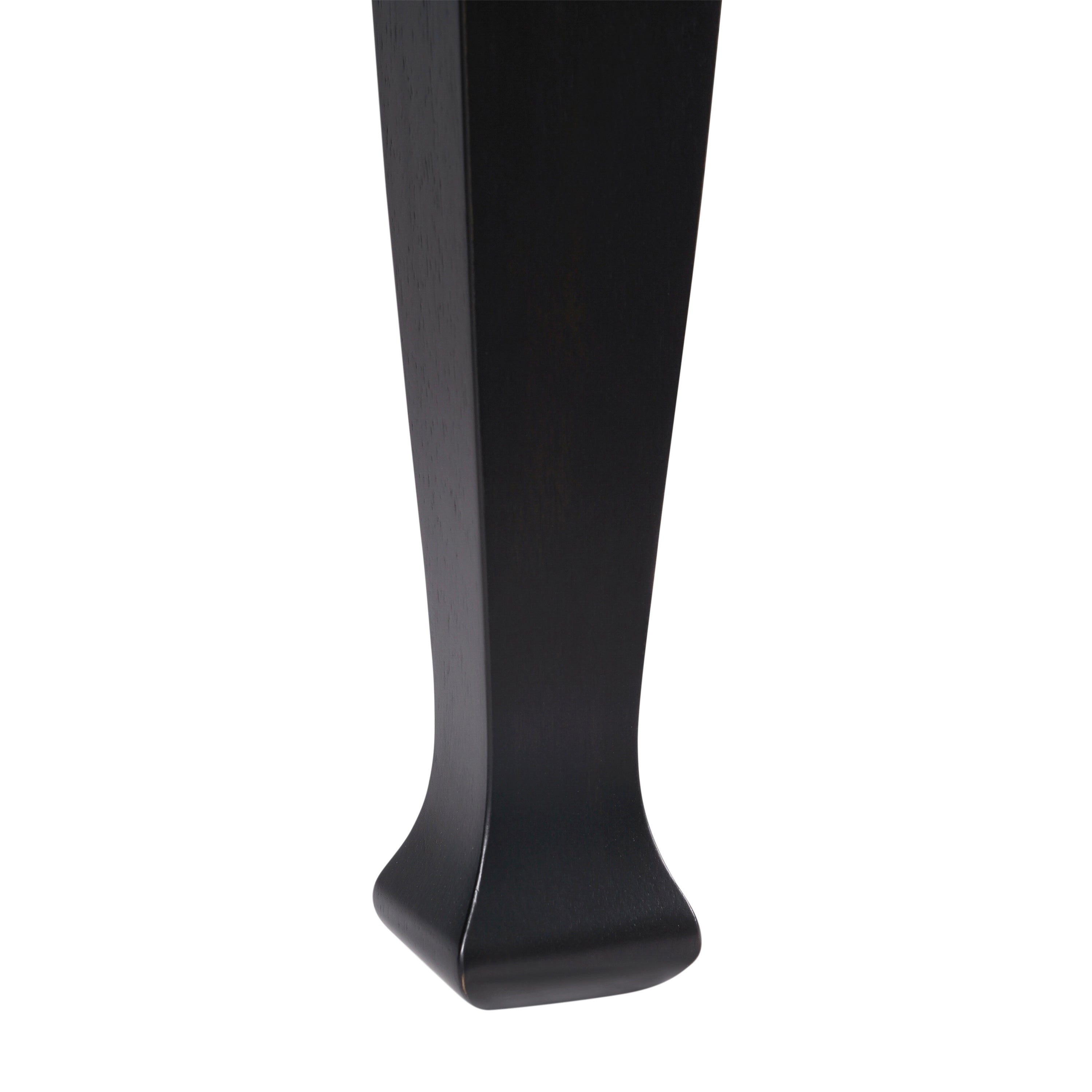 Grace Solid Wood Dining Table with Turned Wooden Legs, Heavy Duty Rectangle Wood Table for 6