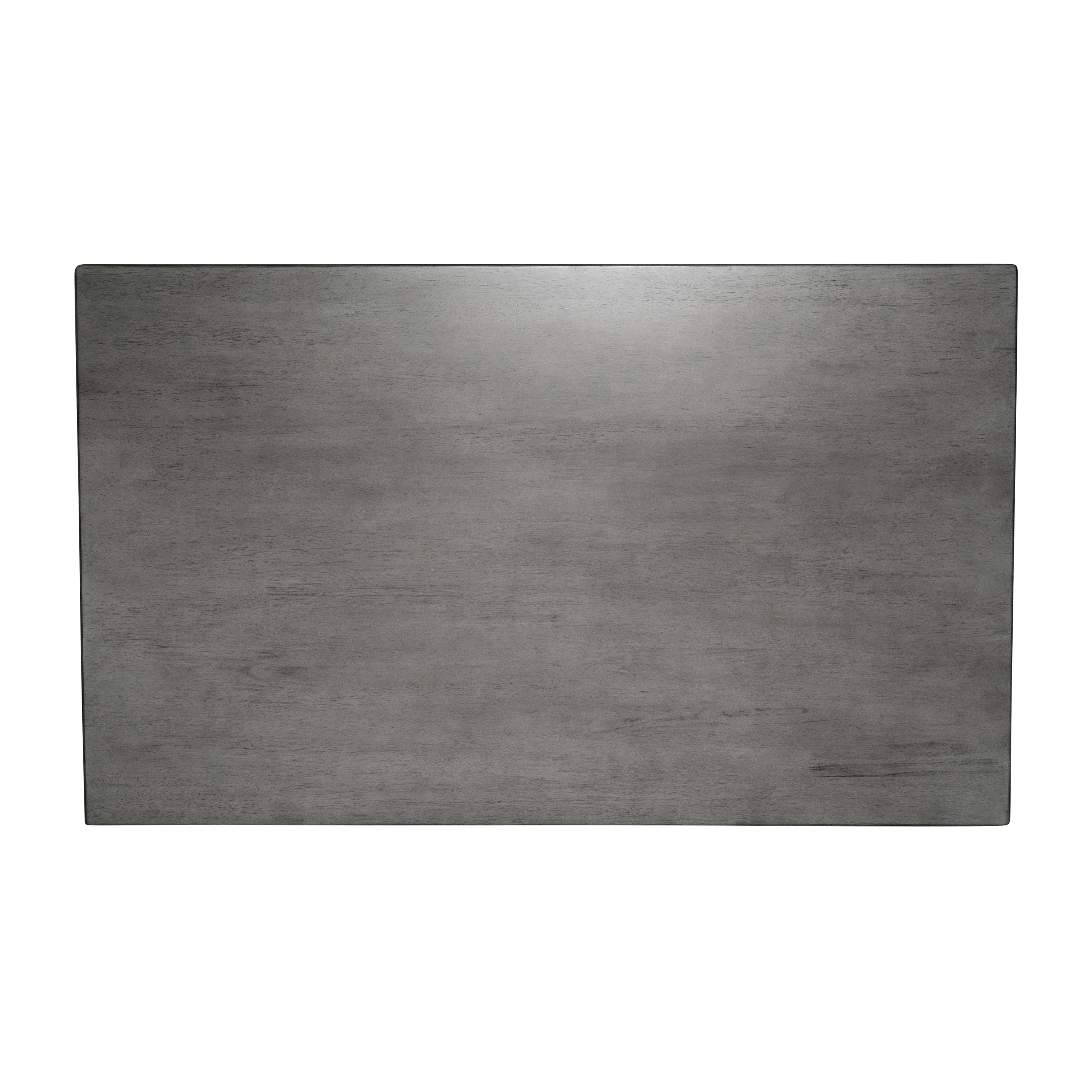 Grace Solid Wood Dining Table with Turned Wooden Legs, Heavy Duty Rectangle Wood Table for 6