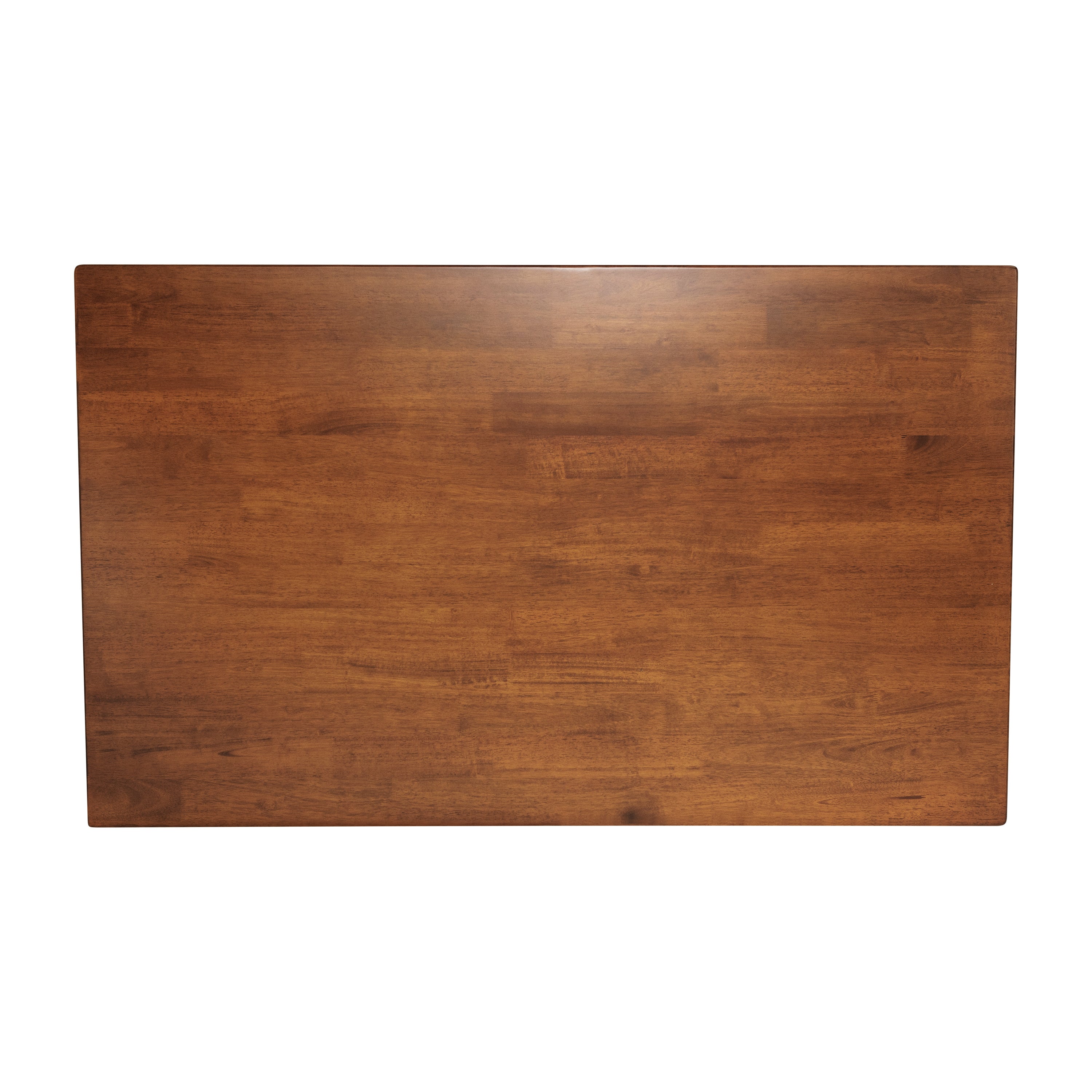 Grace Solid Wood Dining Table with Turned Wooden Legs, Heavy Duty Rectangle Wood Table for 6