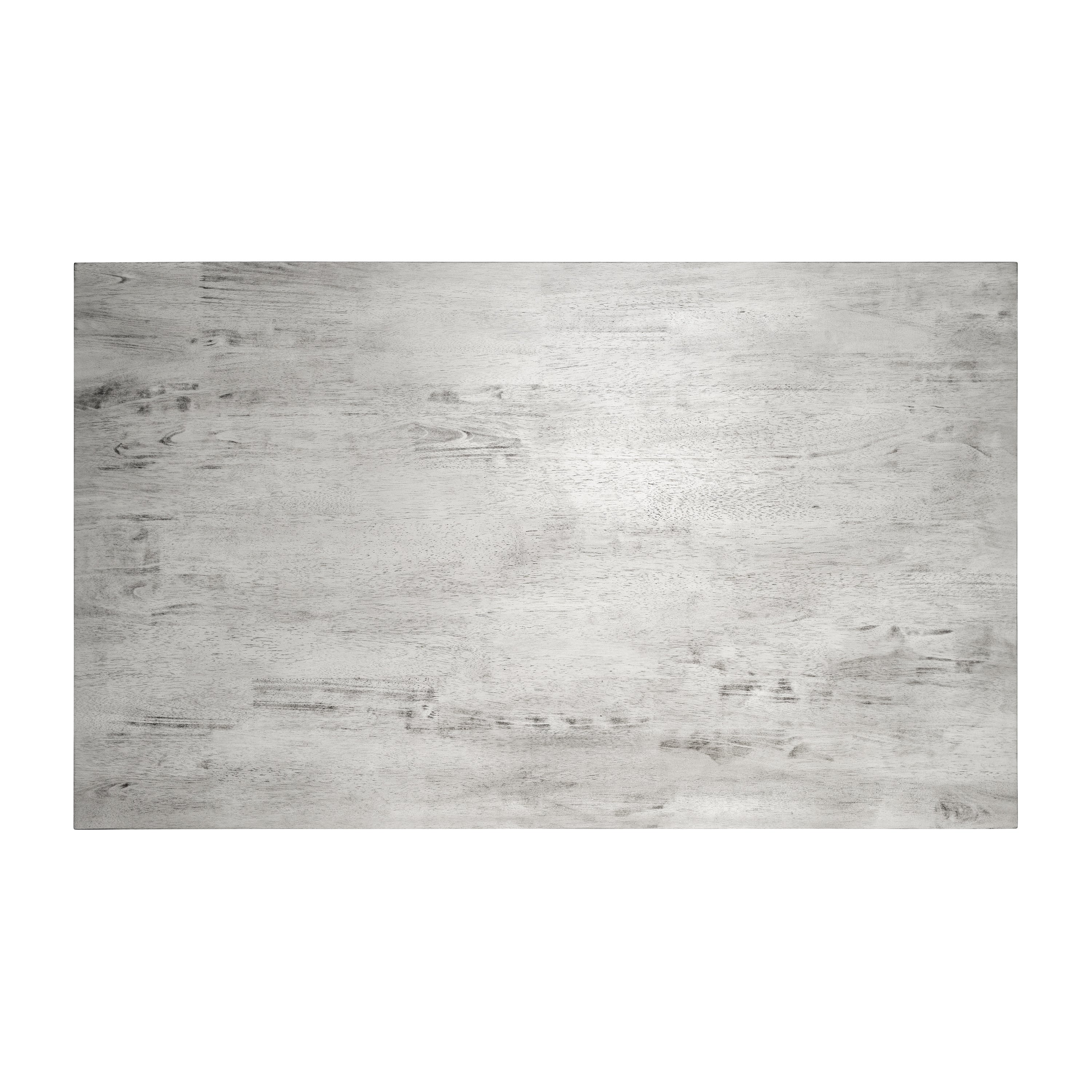 Everly Solid Wood Trestle Base Dining Table, Farmhouse Style Table with Seating for 6