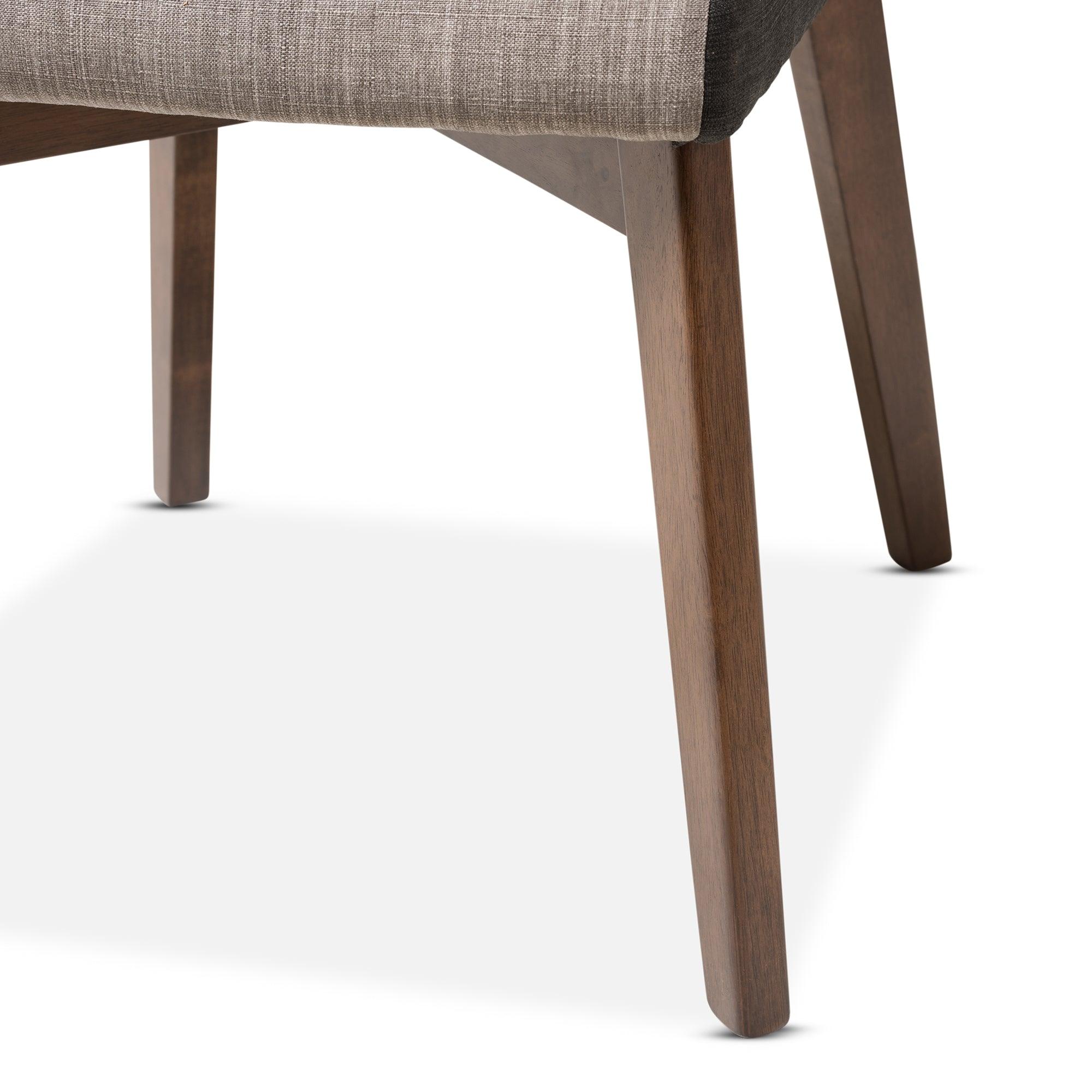 Kimberly Mid-Century Modern Wood Round 5-Piece Dining Set