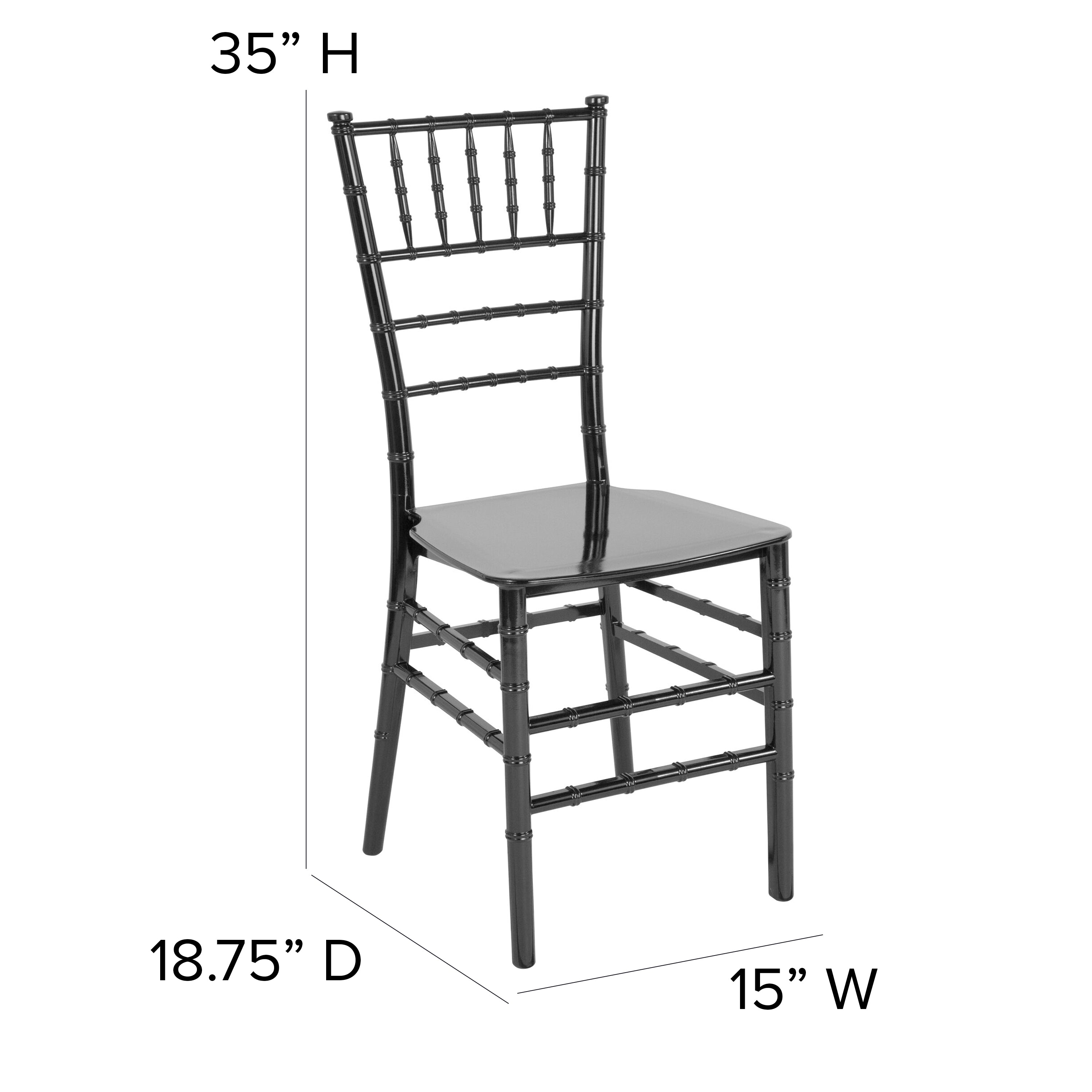 HERCULES Series Resin Stackable Chiavari Chair-Accent Chair-Flash Furniture-Wall2Wall Furnishings