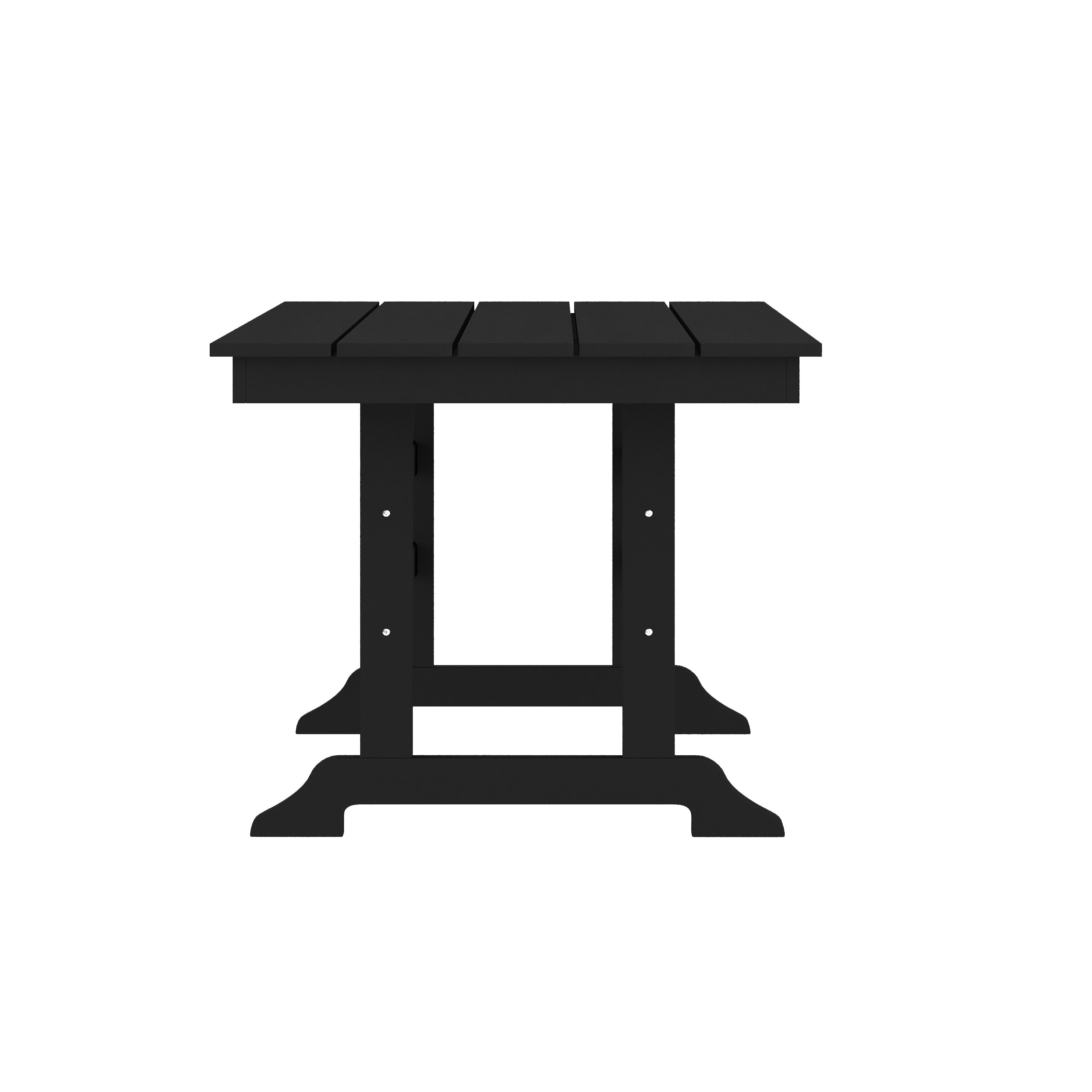 Abraham Indoor/Outdoor Recycled HDPE Adirondack Dining Table