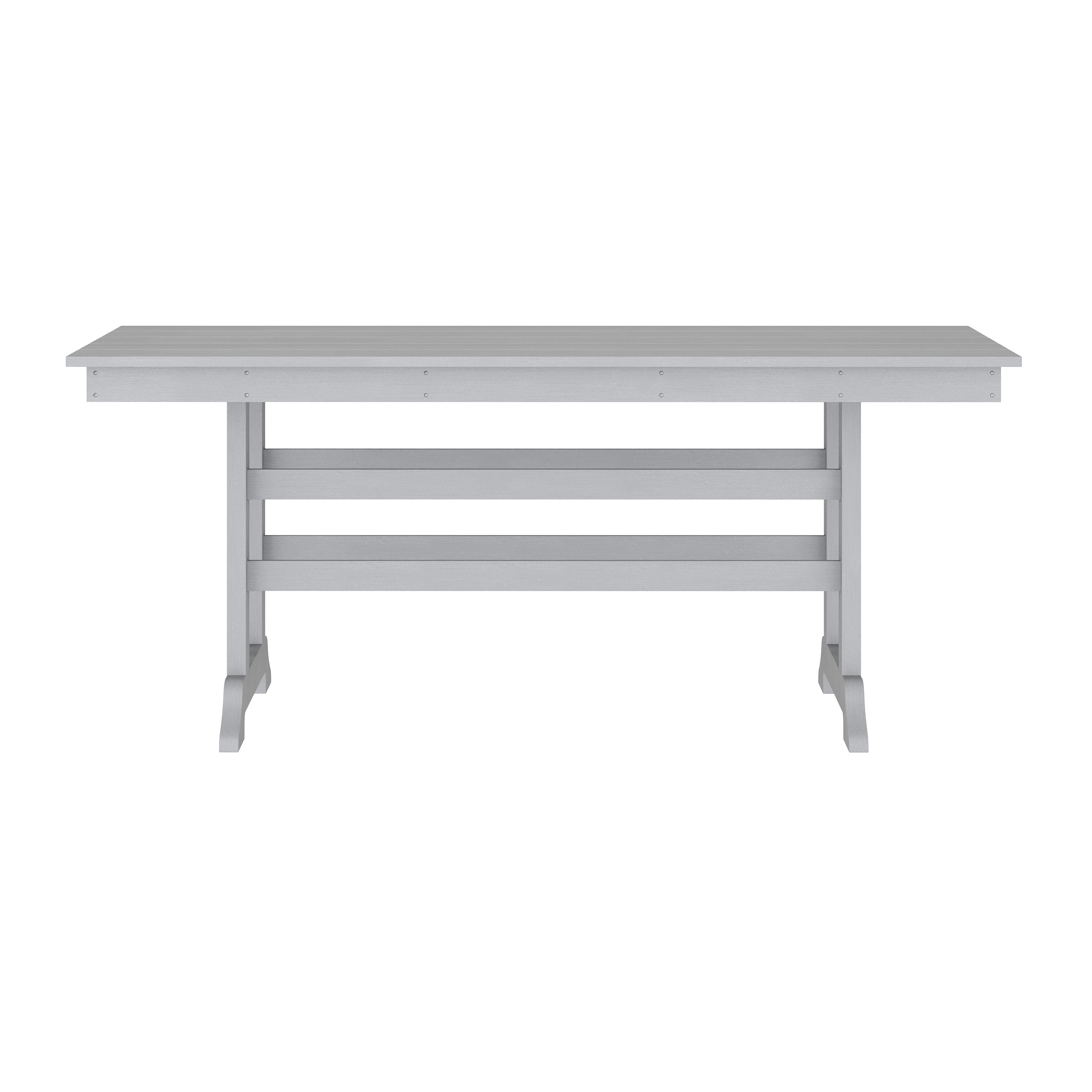 Abraham Indoor/Outdoor Recycled HDPE Adirondack Dining Table