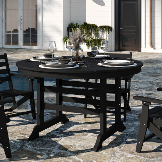Colonel Indoor/Outdoor Recycled HDPE Adirondack Dining Table