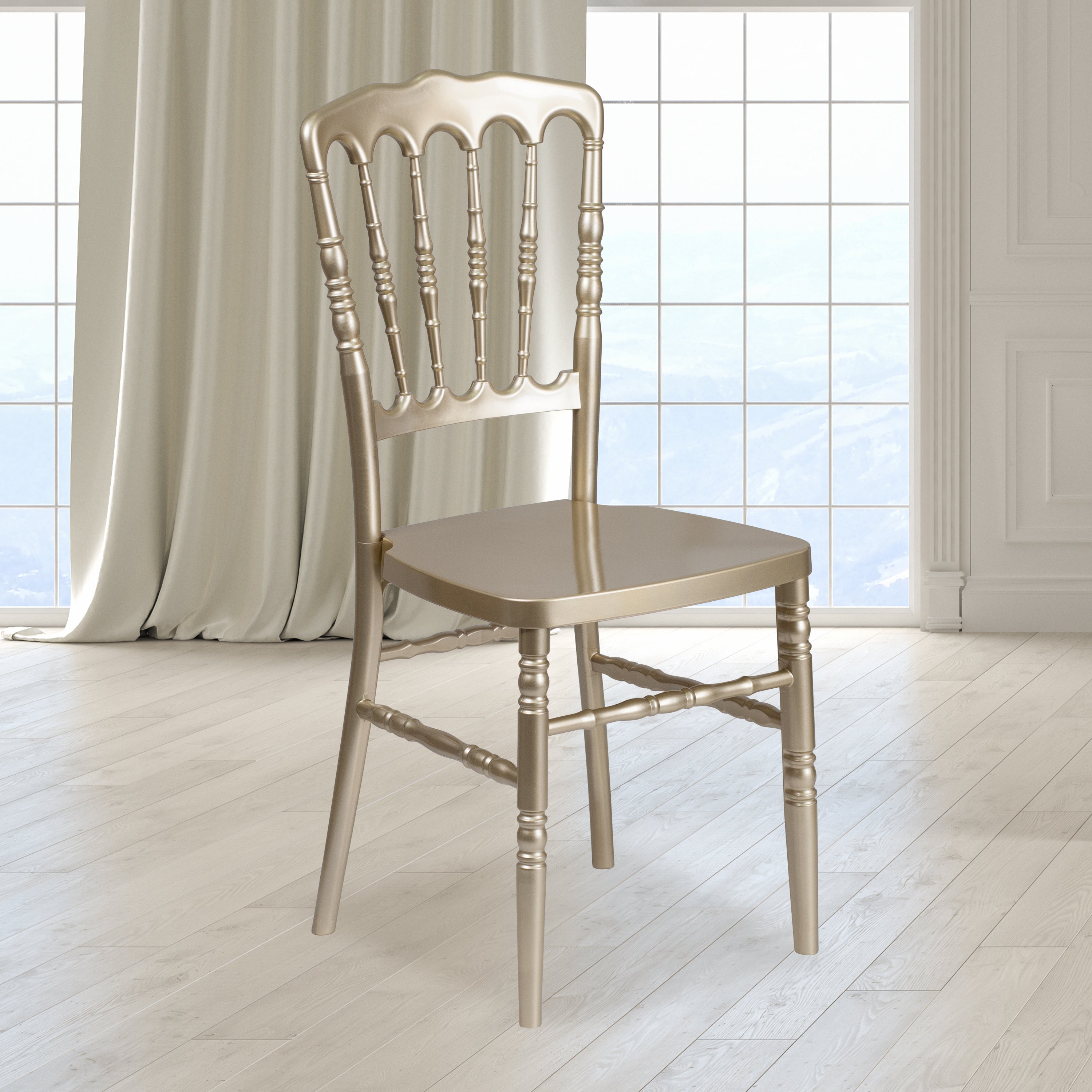 HERCULES Series Resin Stacking Napoleon Chair-Accent Chair-Flash Furniture-Wall2Wall Furnishings