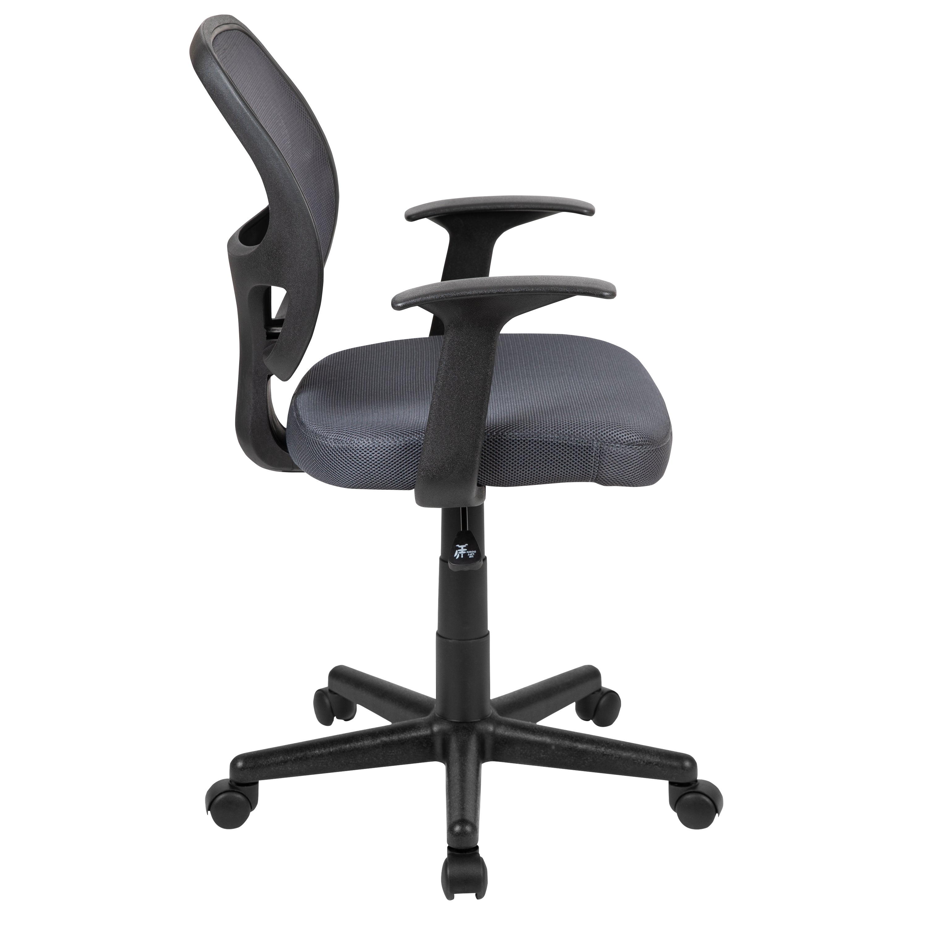 Flash Fundamentals Mid-Back Mesh Swivel Ergonomic Task Office Chair with Arms