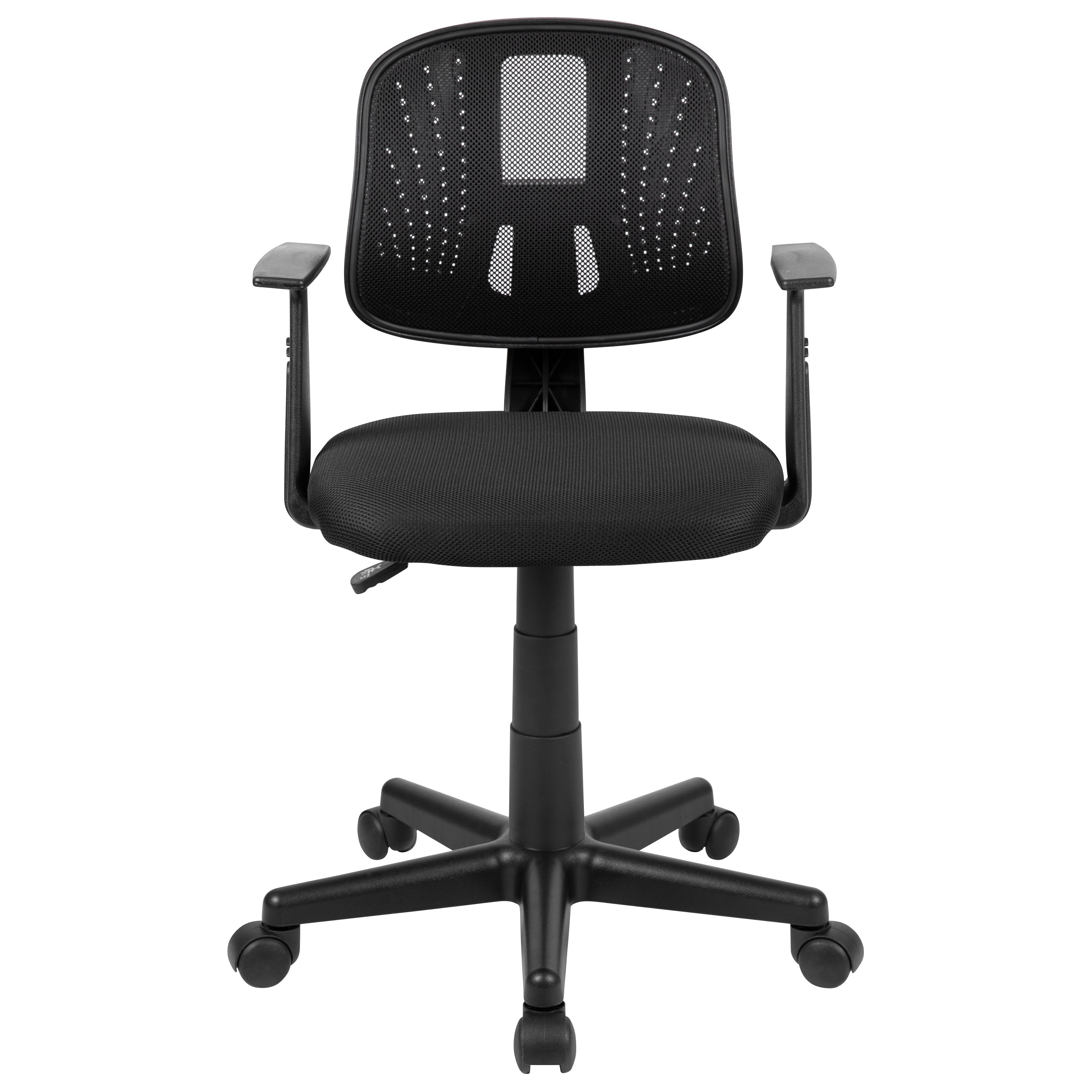 Flash Fundamentals Mid-Back Mesh Swivel Task Office Chair with Pivot Back and Arms
