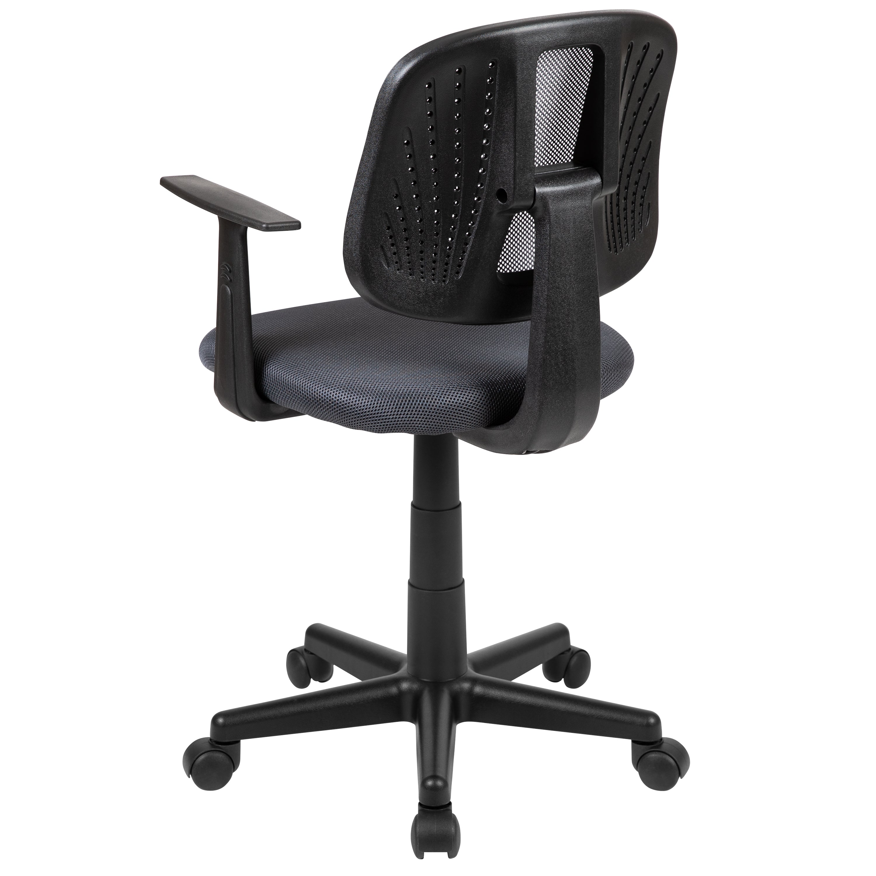 Flash Fundamentals Mid-Back Mesh Swivel Task Office Chair with Pivot Back and Arms