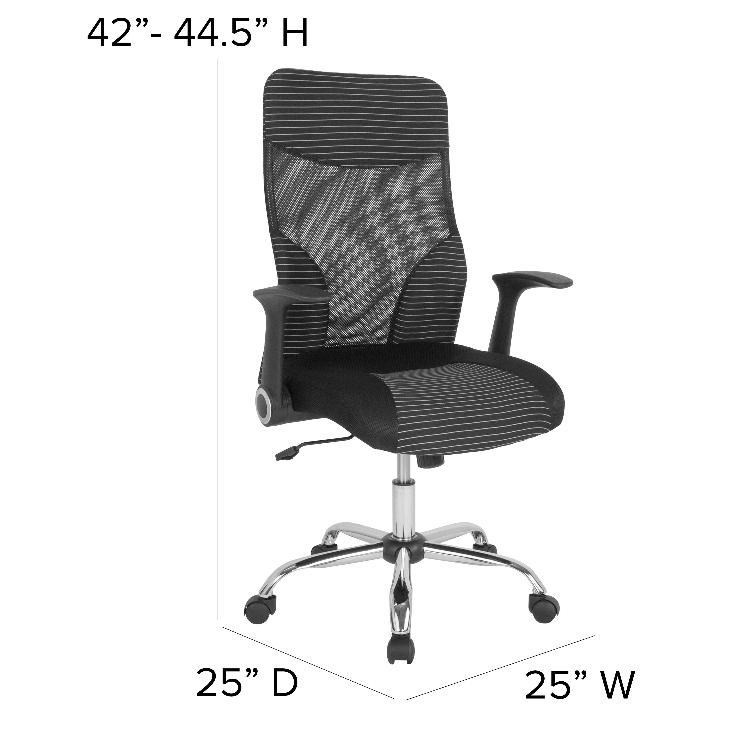 Milford High Back Office Chair with Contemporary Mesh Design