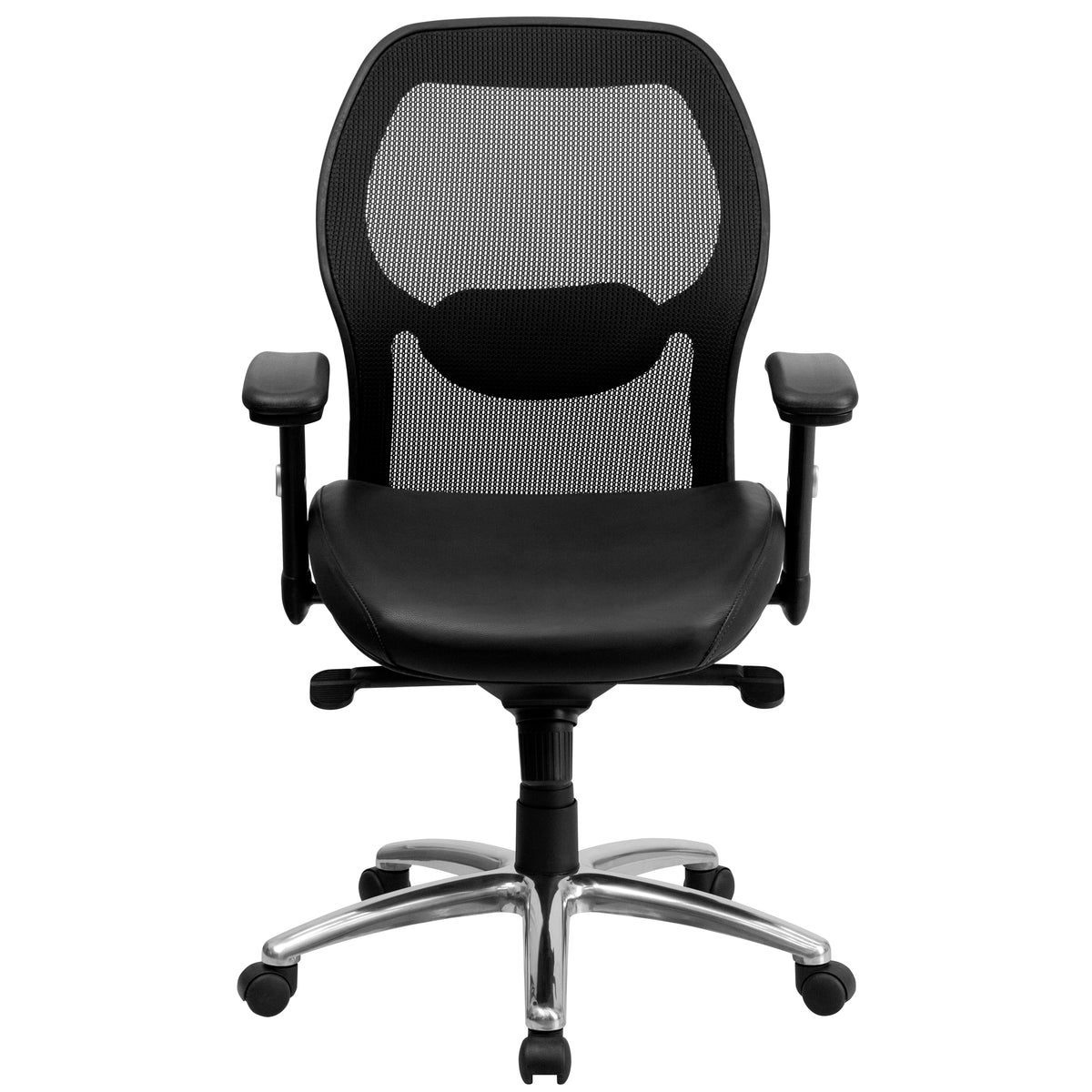 Mid-Back Super Mesh Executive Swivel Office Chair with Knee Tilt Control and Adjustable Arms