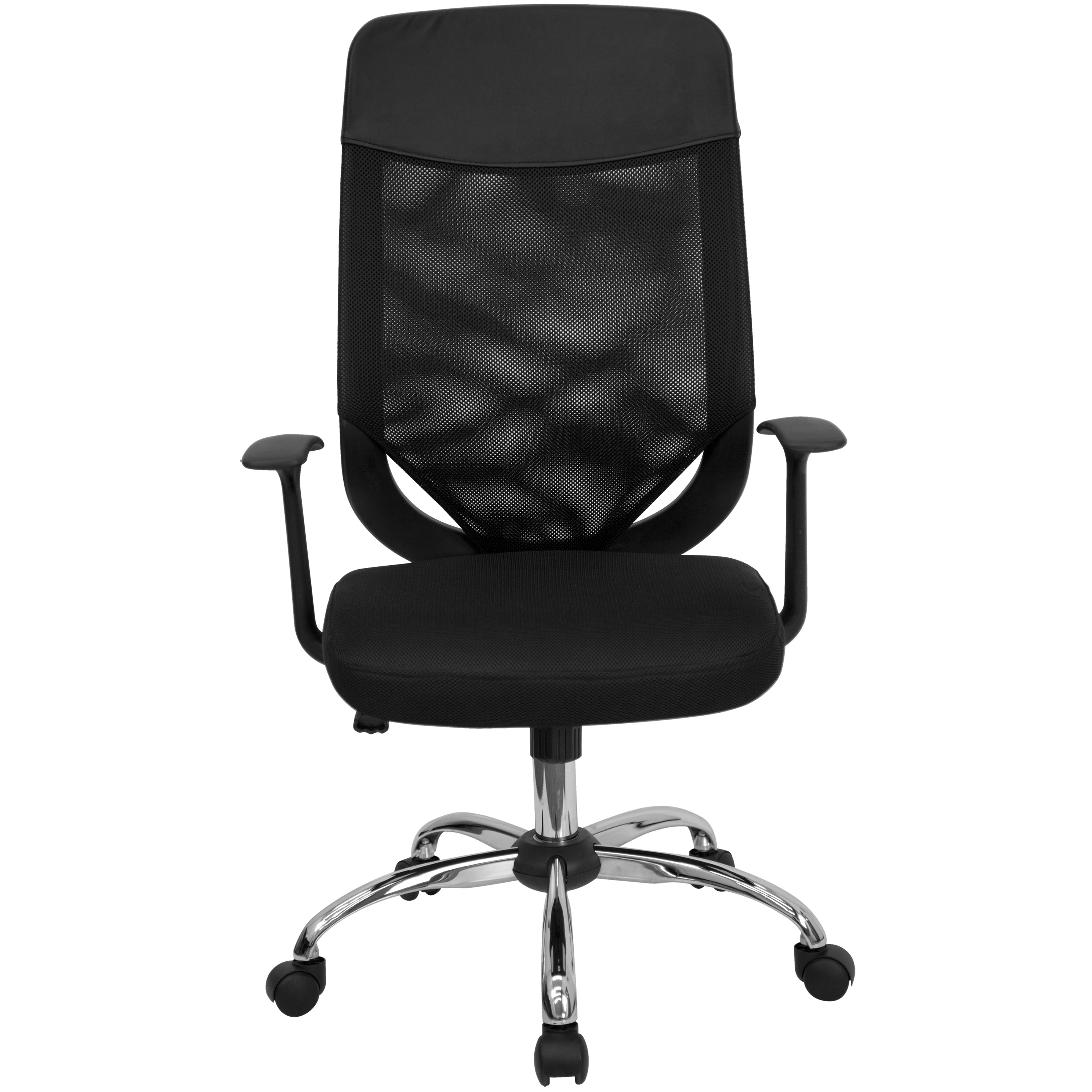 High Back Mesh Executive Swivel Office Chair with Arms-Office Chair-Flash Furniture-Wall2Wall Furnishings