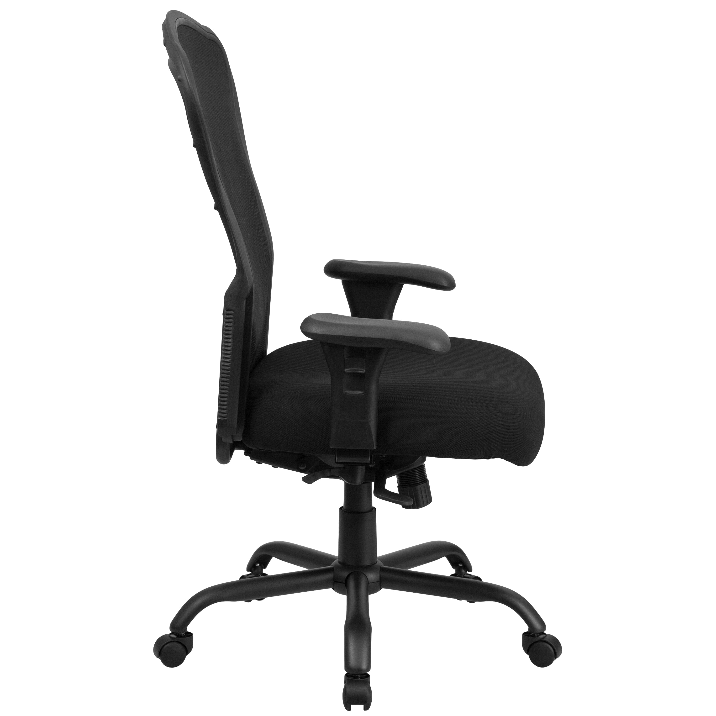 HERCULES Series 24/7 Intensive Use Big & Tall 400 lb. Rated Mesh Multifunction Swivel Ergonomic Office Chair with Synchro-Tilt-Big & Tall Office Chair-Flash Furniture-Wall2Wall Furnishings