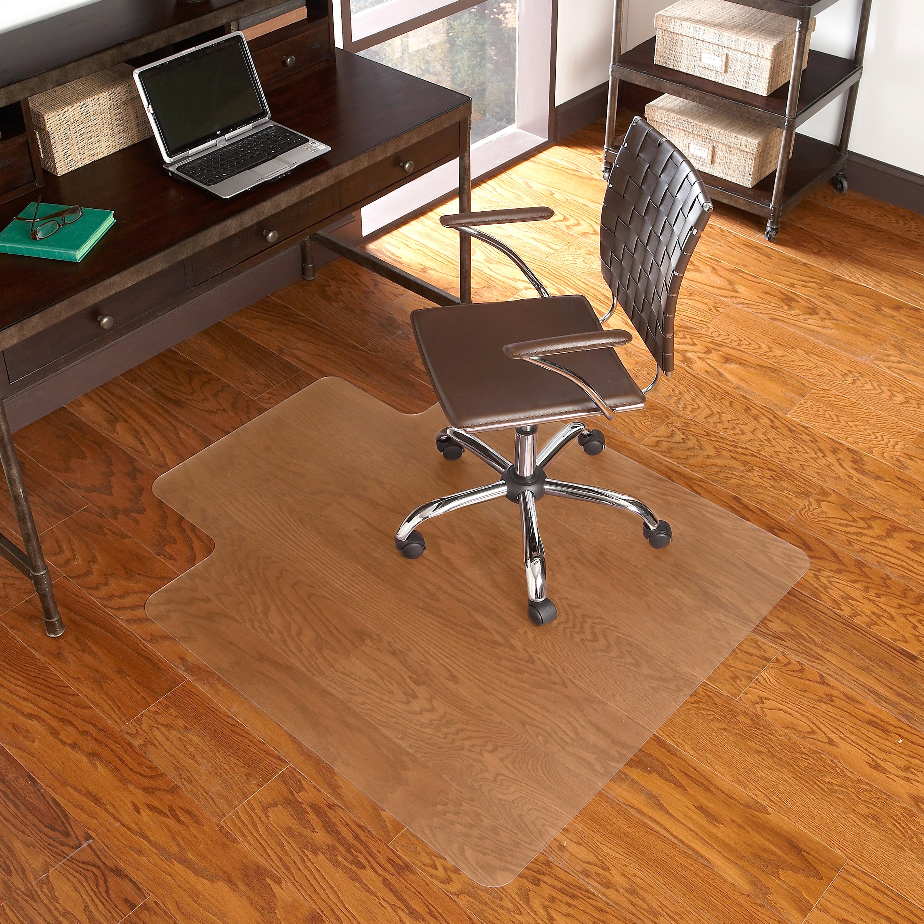 36'' x 48'' Hard Floor Chair Mat with Lip-Office Chair Mats-Flash Furniture-Wall2Wall Furnishings