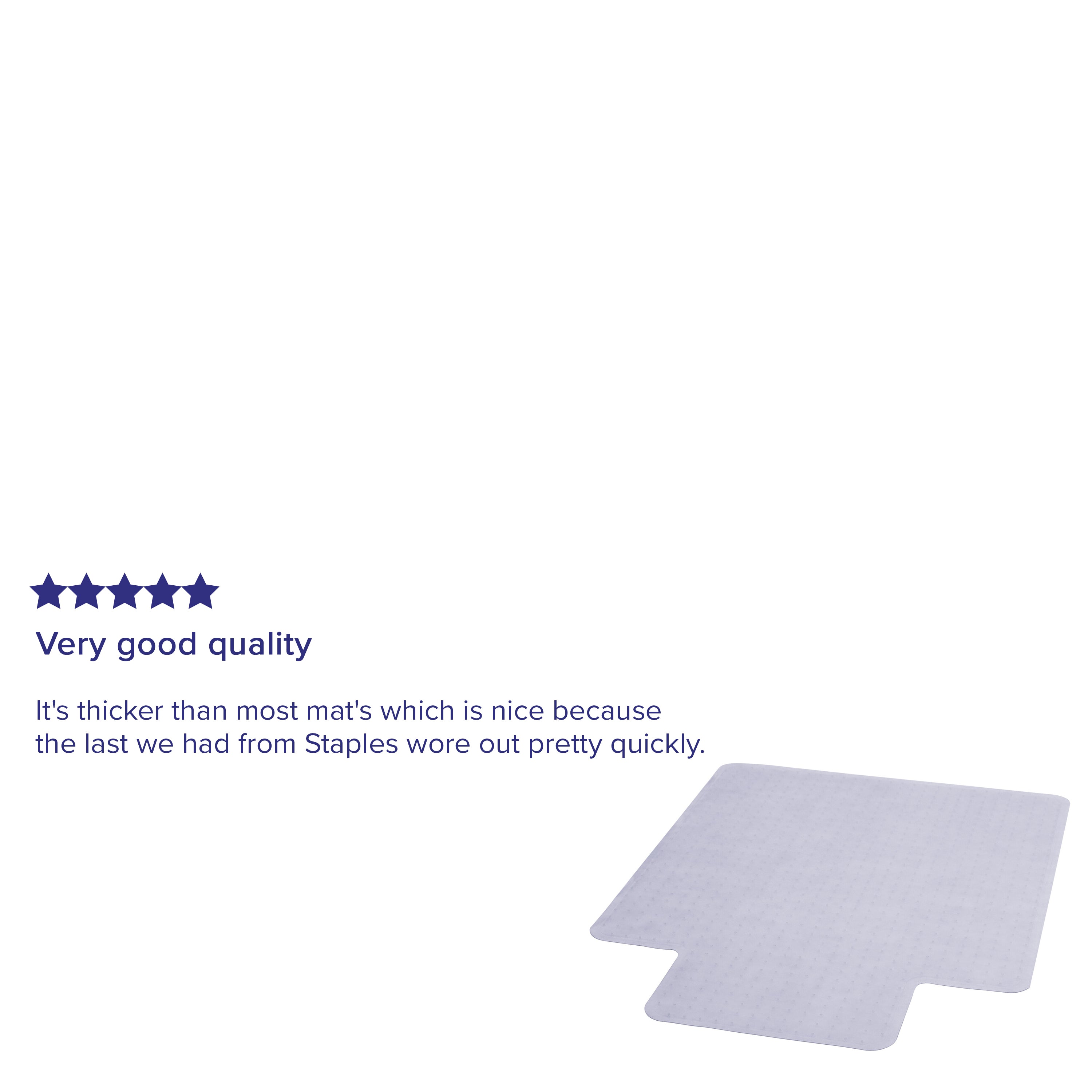 36'' x 48'' Carpet Chair Mat with Lip