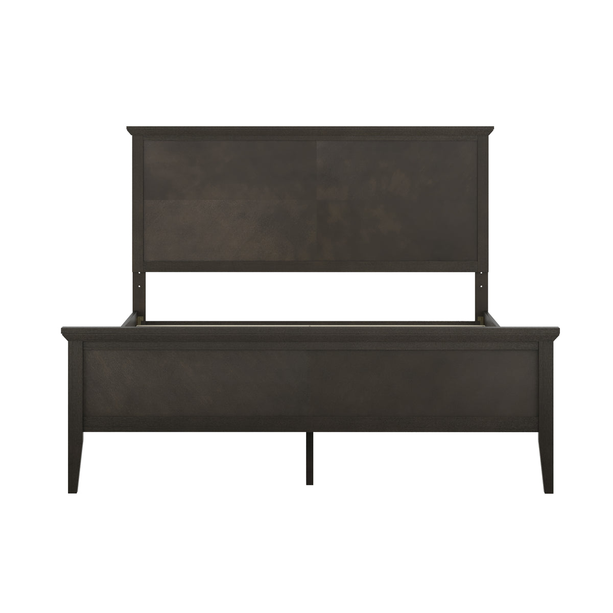 Fiona Solid Wood Platform Bed Frame with Headboard, Footboard, and Slatted Bottom