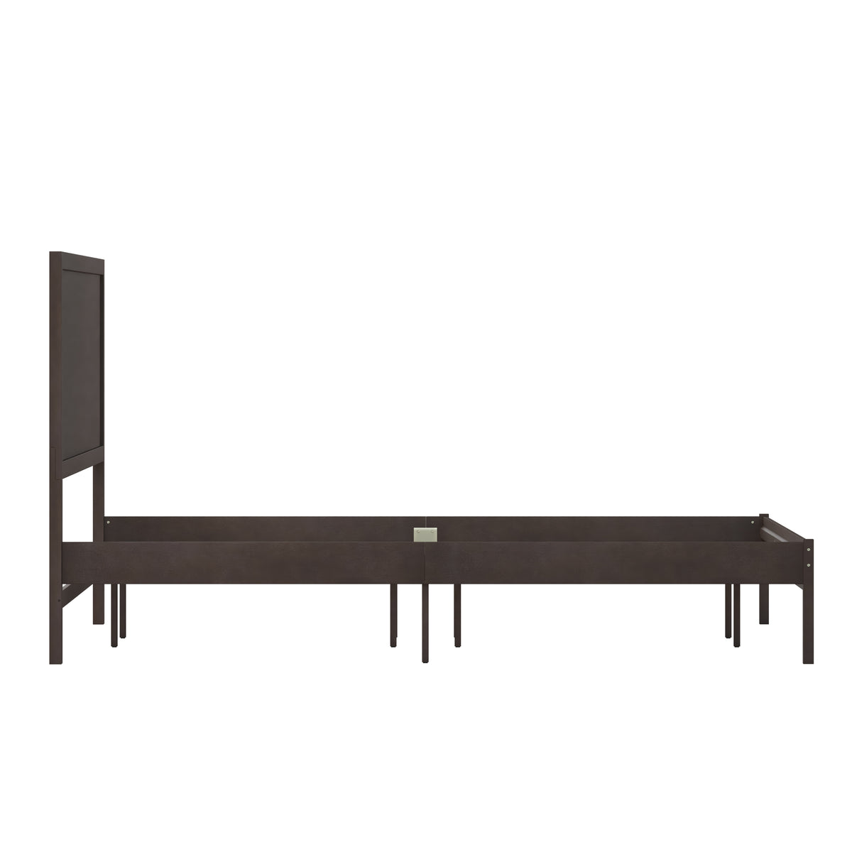 Asher Solid Wood Platform Bed with Wooden Slats and Headboard, No Box Spring Needed