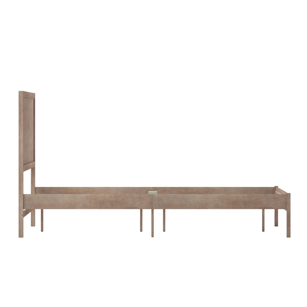 Asher Solid Wood Platform Bed with Wooden Slats and Headboard, No Box Spring Needed