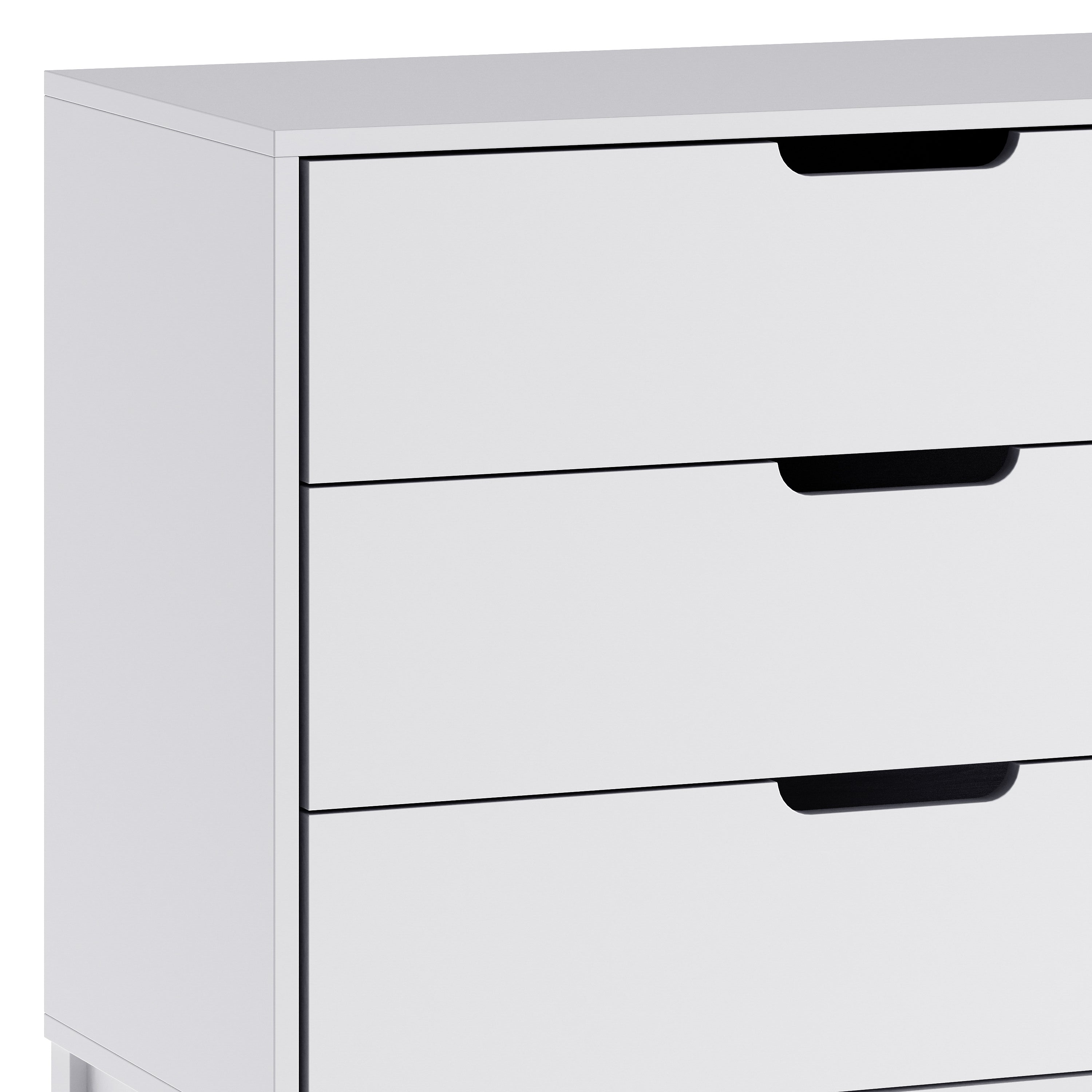 Dallas Wooden 3-Drawer Dresser for Bedroom, Chest of Drawers for Kids