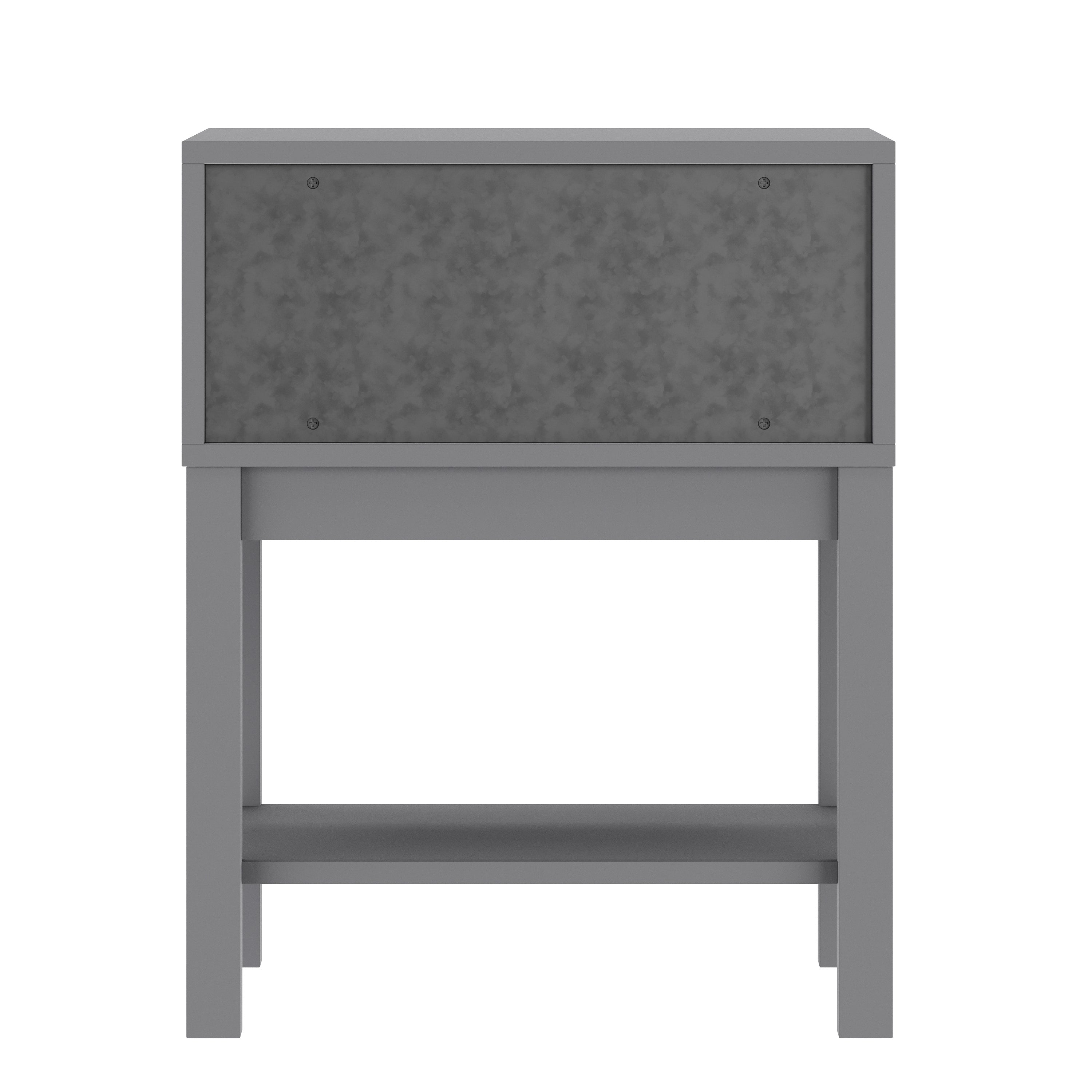Dallas Wooden Night Stand, Bedroom Side Table with Storage Drawer and Shelf for Kids