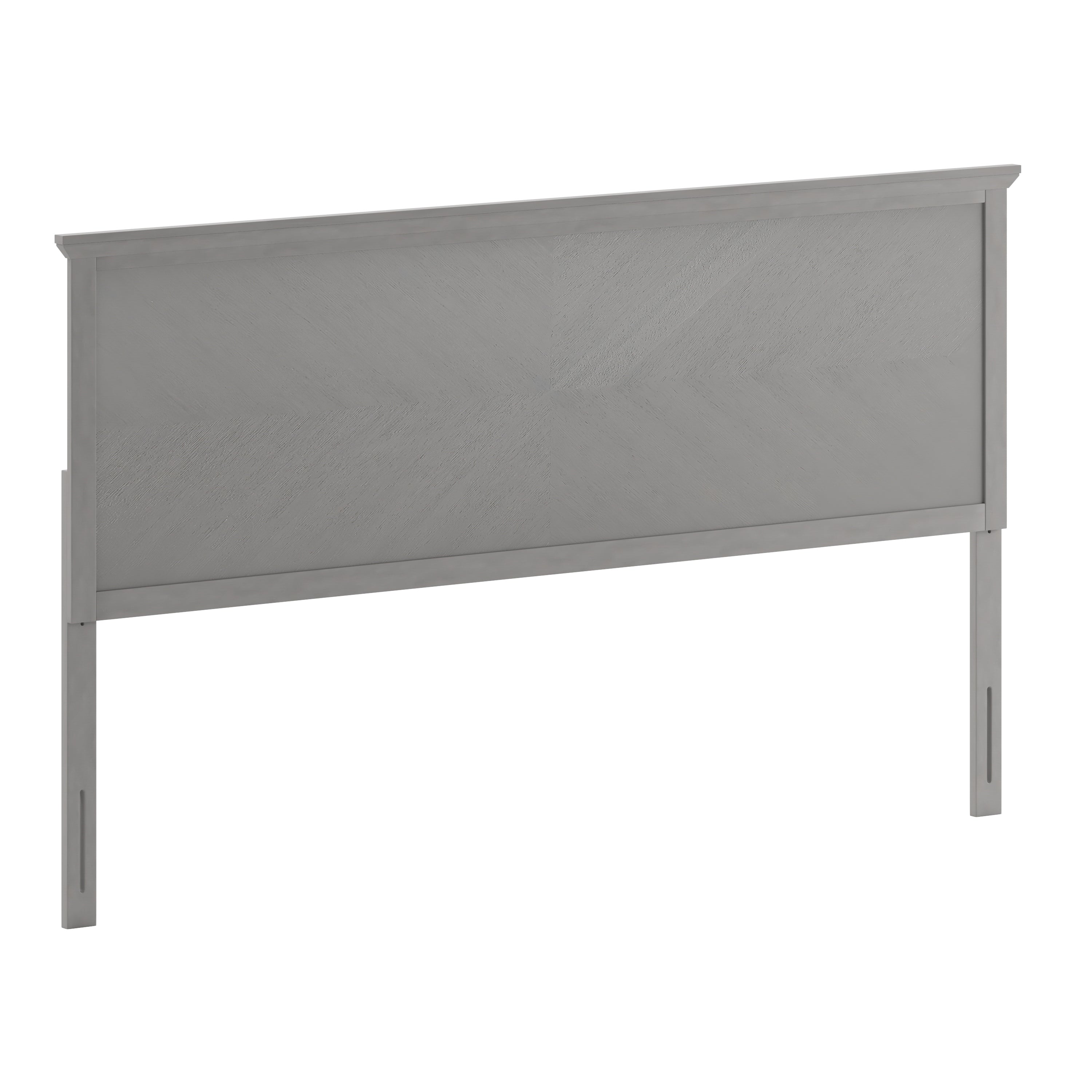 Fiona Herring Bone Wooden Adjustable Headboard for Universal Metal Bed Frames