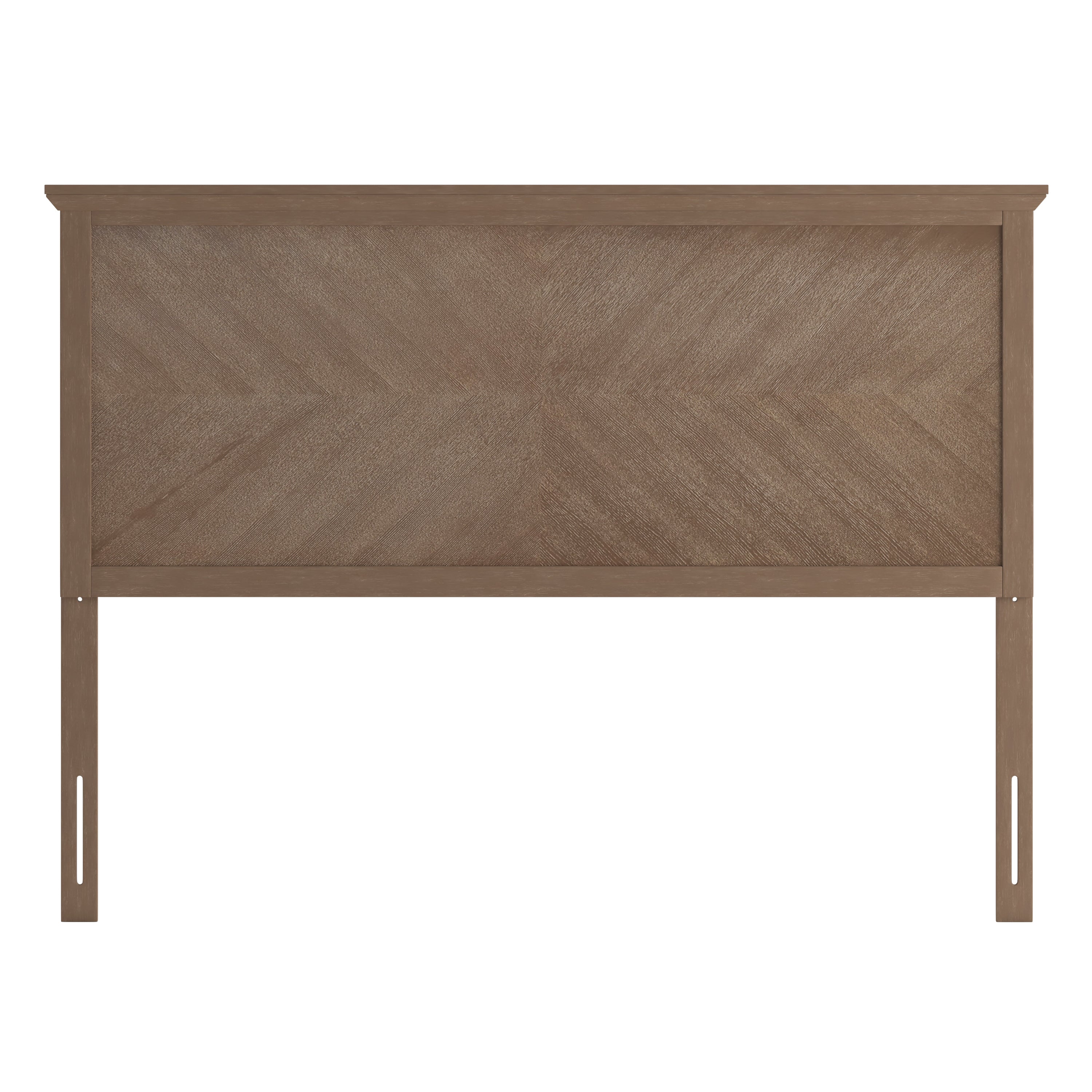 Fiona Herring Bone Wooden Adjustable Headboard for Universal Metal Bed Frames
