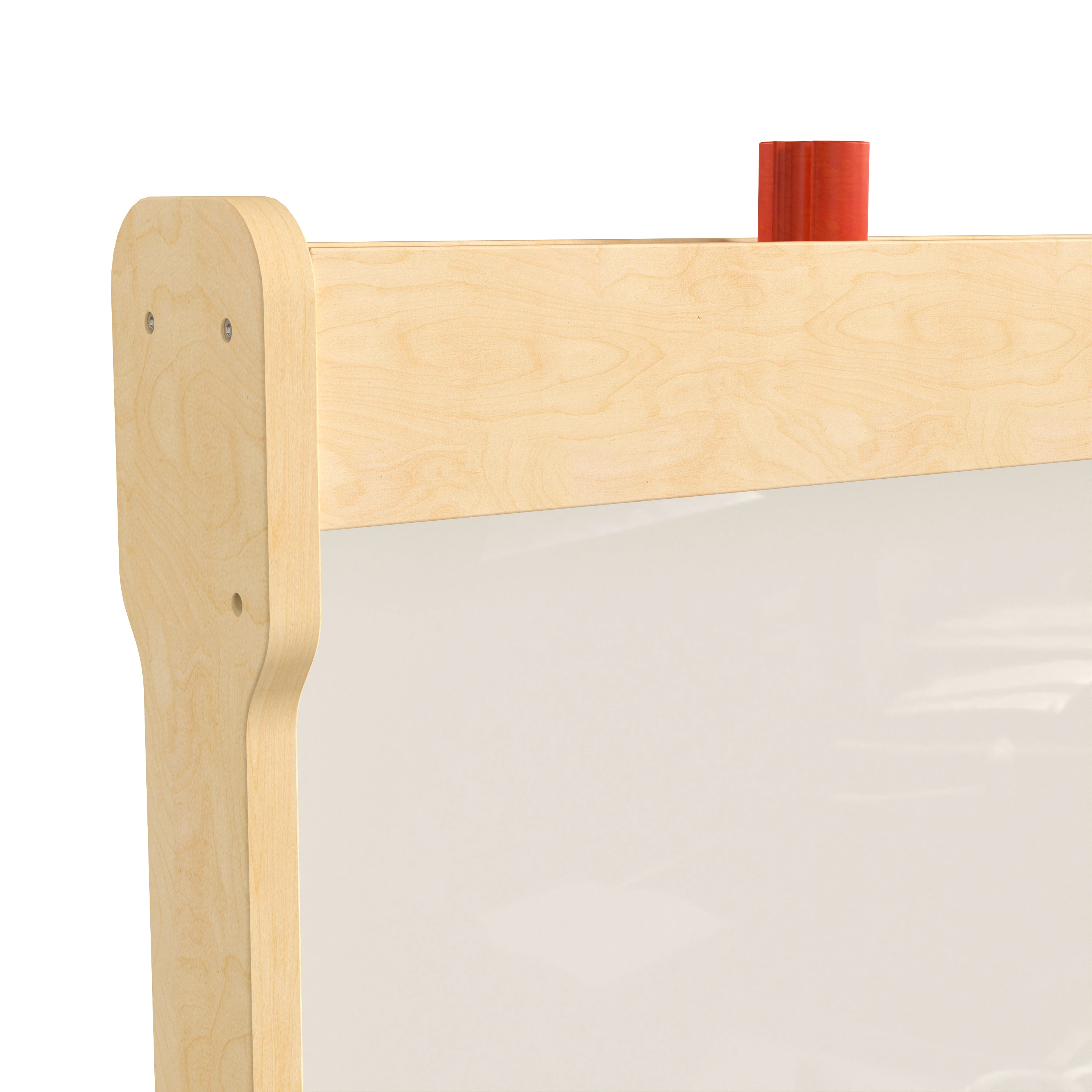 Bright Beginnings Commercial Grade Double Sided Wooden Free-Standing STEAM Easel with Storage Tray, Acrylic Paint Window - Holds Two Accessory Panels-STEM Easels-Flash Furniture-Wall2Wall Furnishings