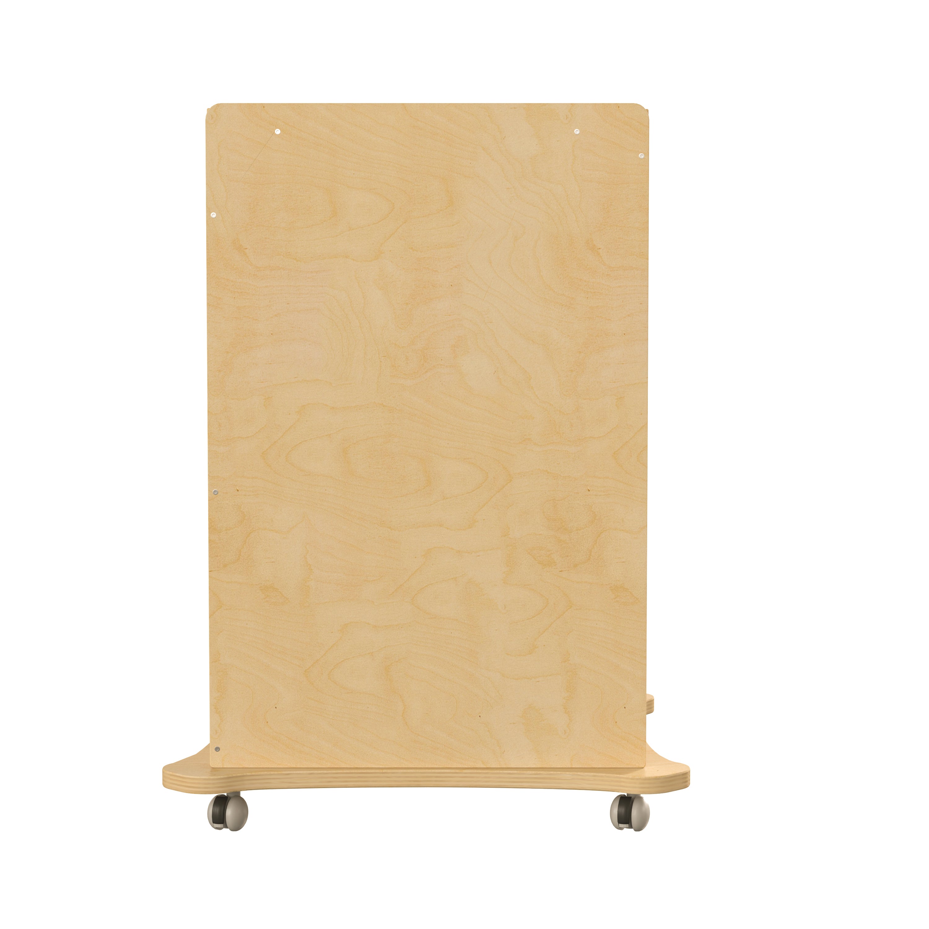 Bright Beginnings Commercial Grade Space Saving Wooden Mobile STEAM Wall Accessory Board Storage Cart with Locking Caster Wheels, Kid Friendly Design-en Classroom Storage Carts-Flash Furniture-Wall2Wall Furnishings