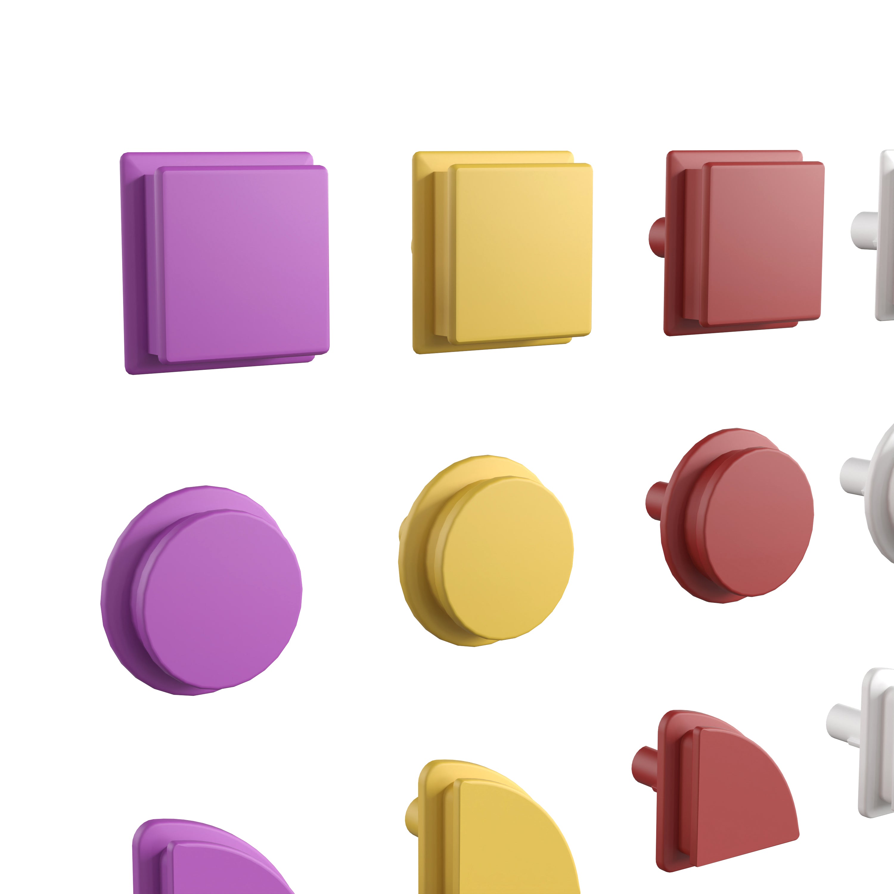 Bright Beginnings Commercial Grade 256 Piece Shape Set for Modular STEAM Wall Systems-STEM Wall Accessories-Flash Furniture-Wall2Wall Furnishings