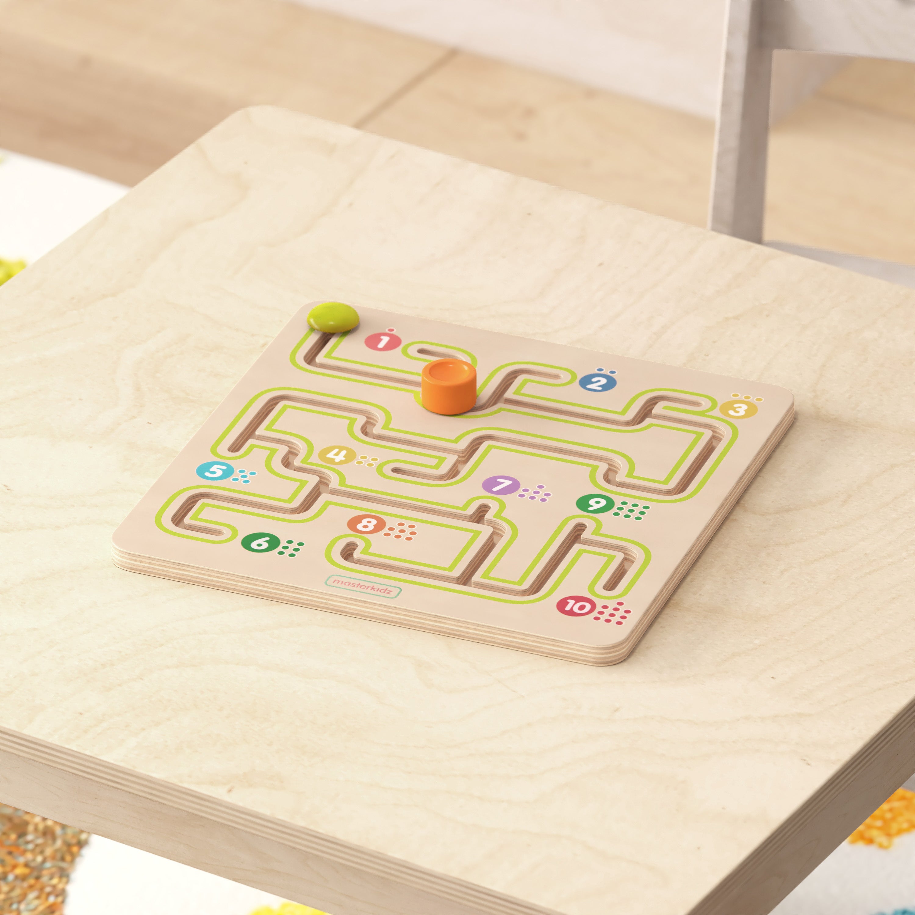 Bright Beginnings Commercial Grade STEM Sliding Maze Learning Board-Learning Puzzles-Flash Furniture-Wall2Wall Furnishings