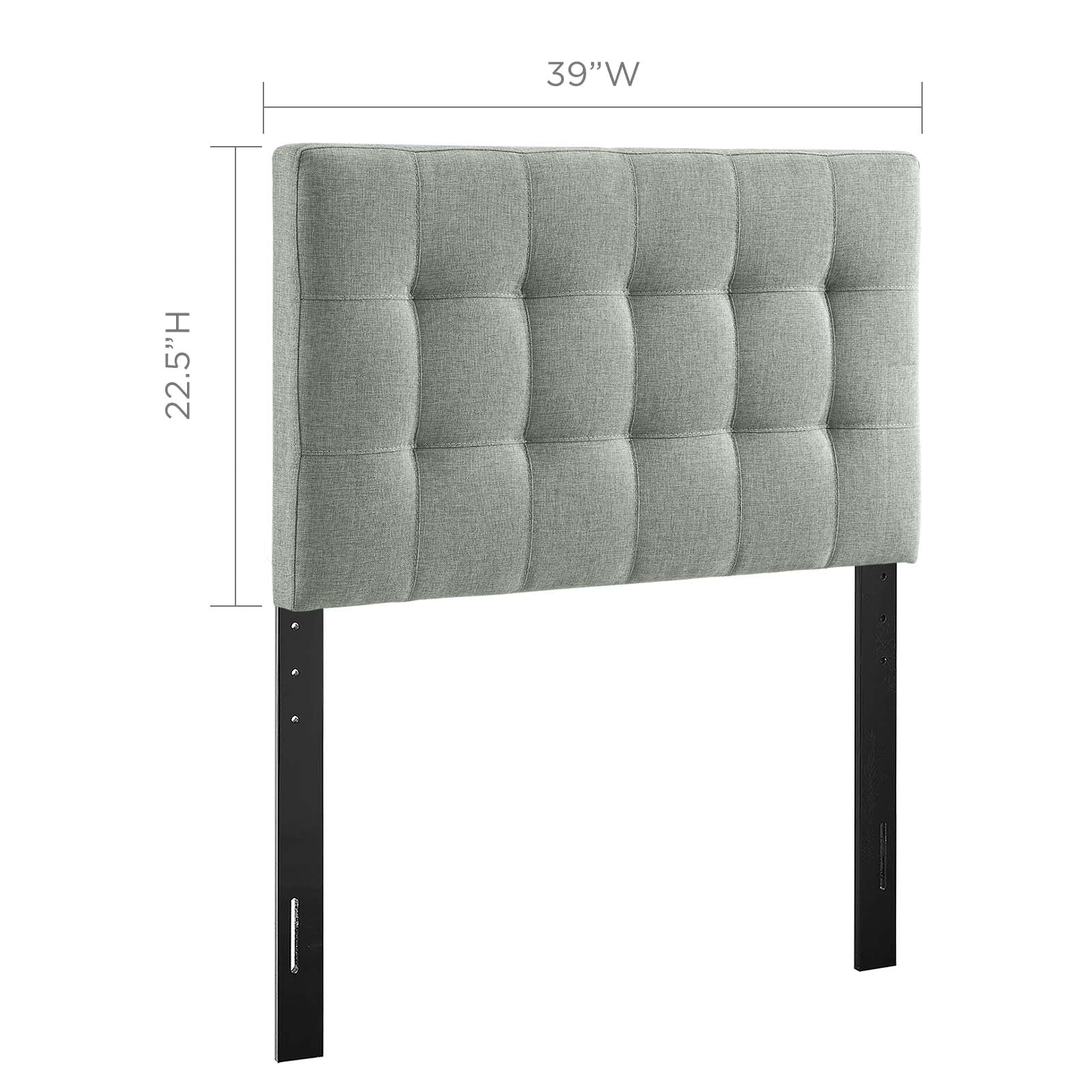 Lily Upholstered Fabric Headboard-Headboard-Modway-Wall2Wall Furnishings