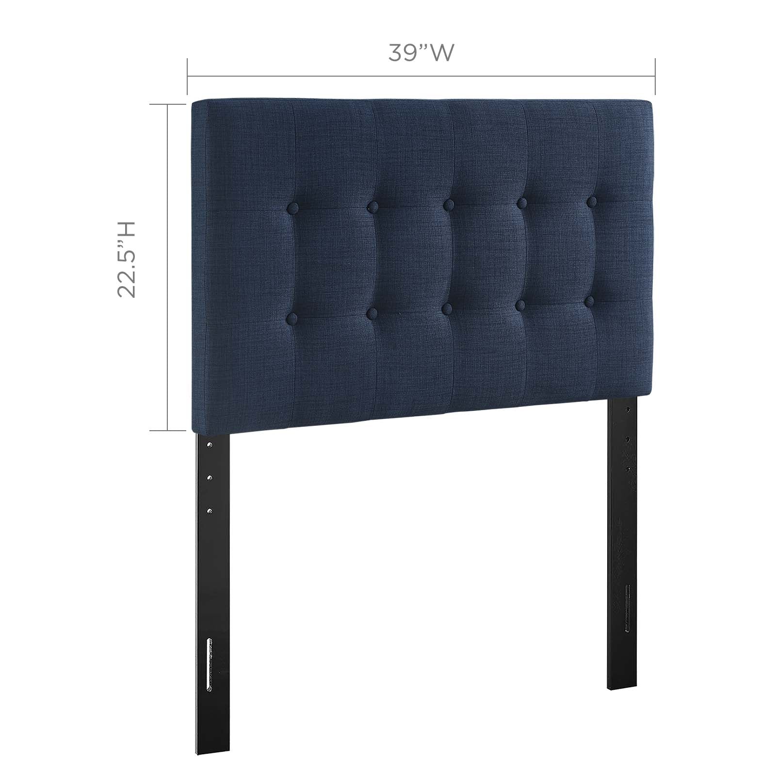Emily Upholstered Fabric Headboard-Headboard-Modway-Wall2Wall Furnishings