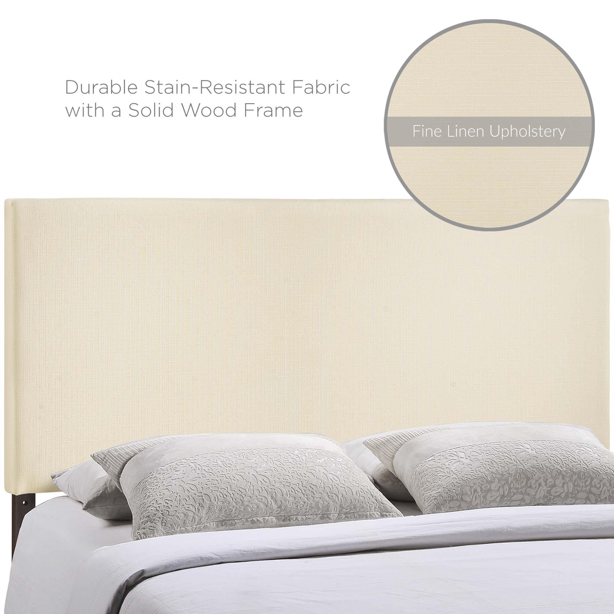 Region Upholstered Fabric Headboard