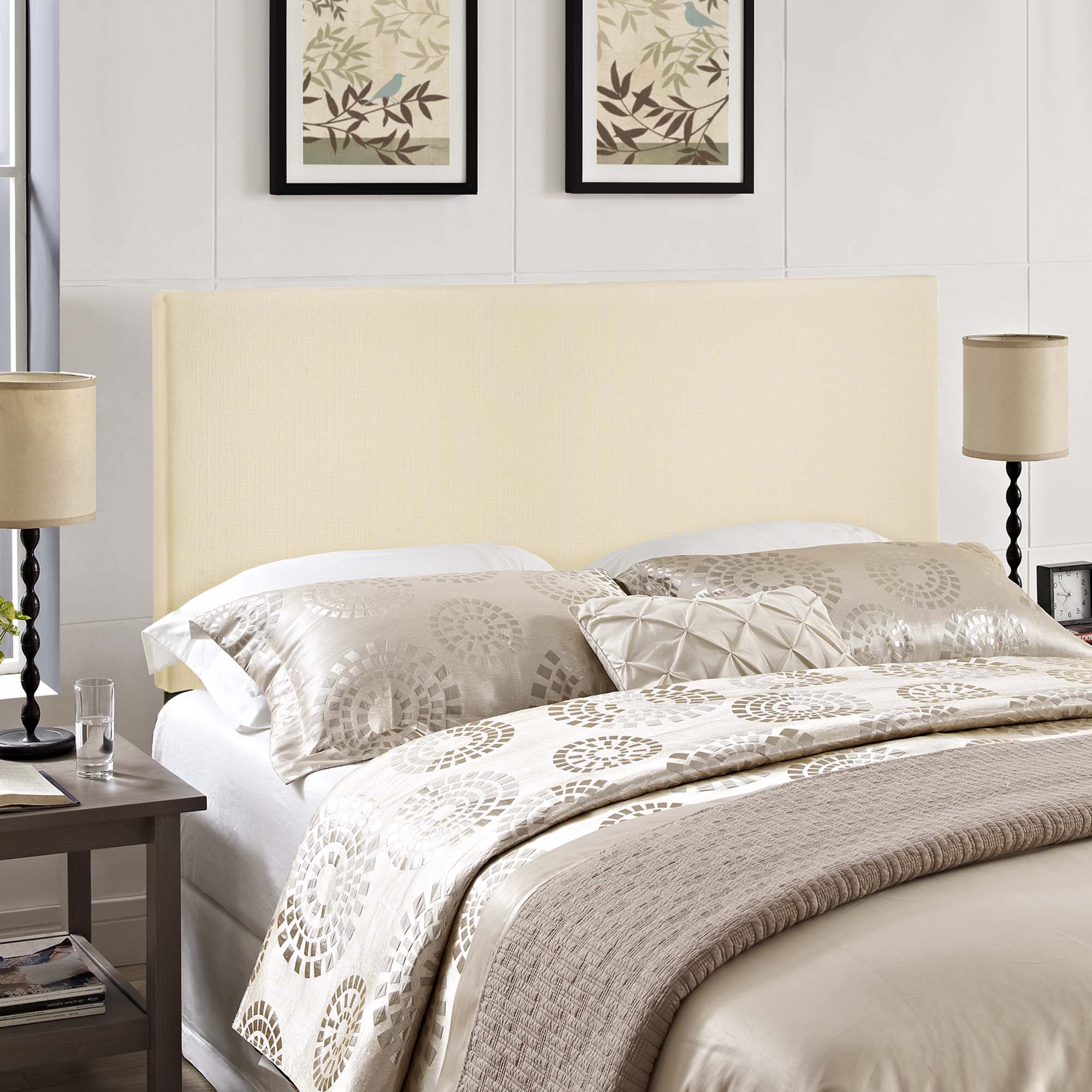 Region Upholstered Fabric Headboard