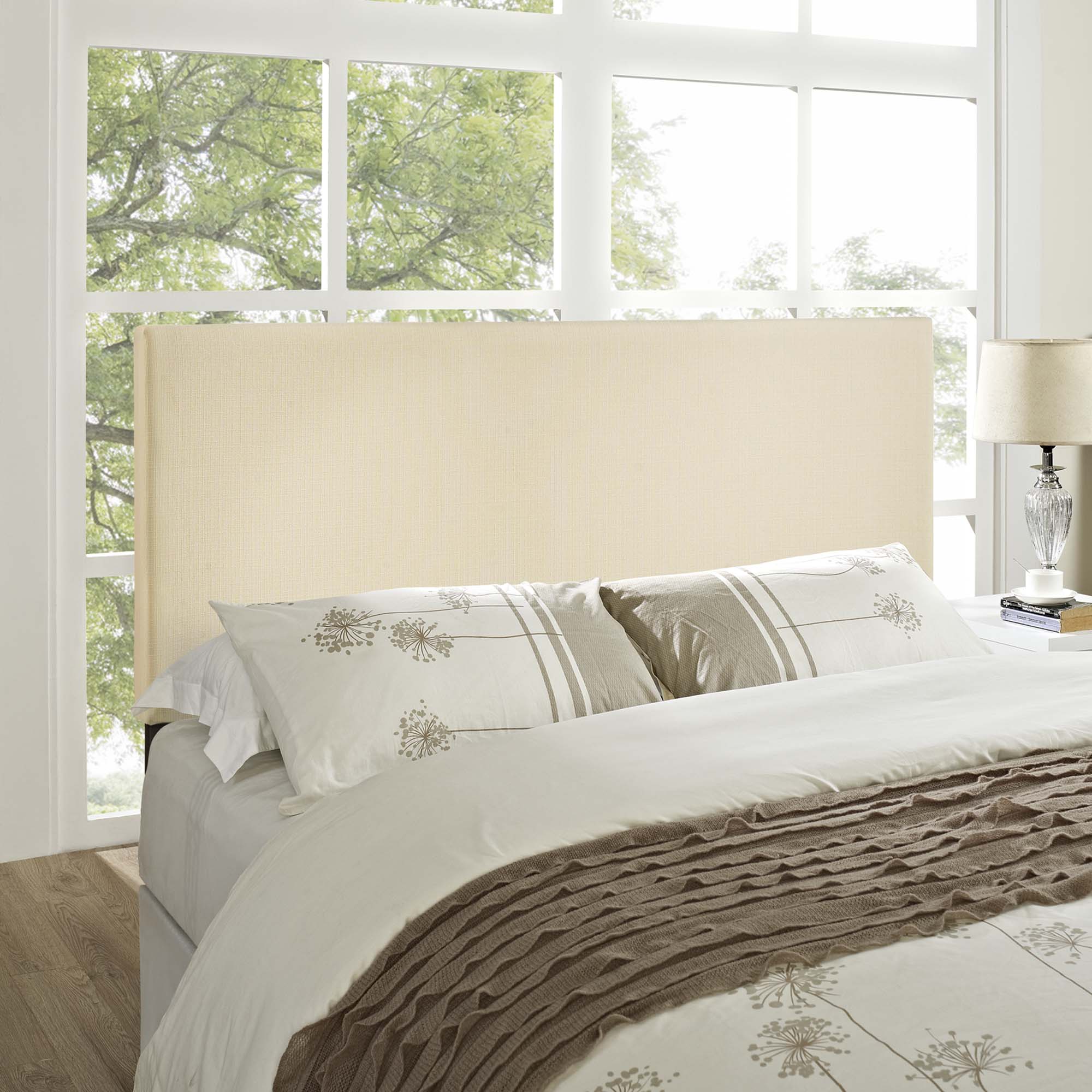 Region Upholstered Fabric Headboard
