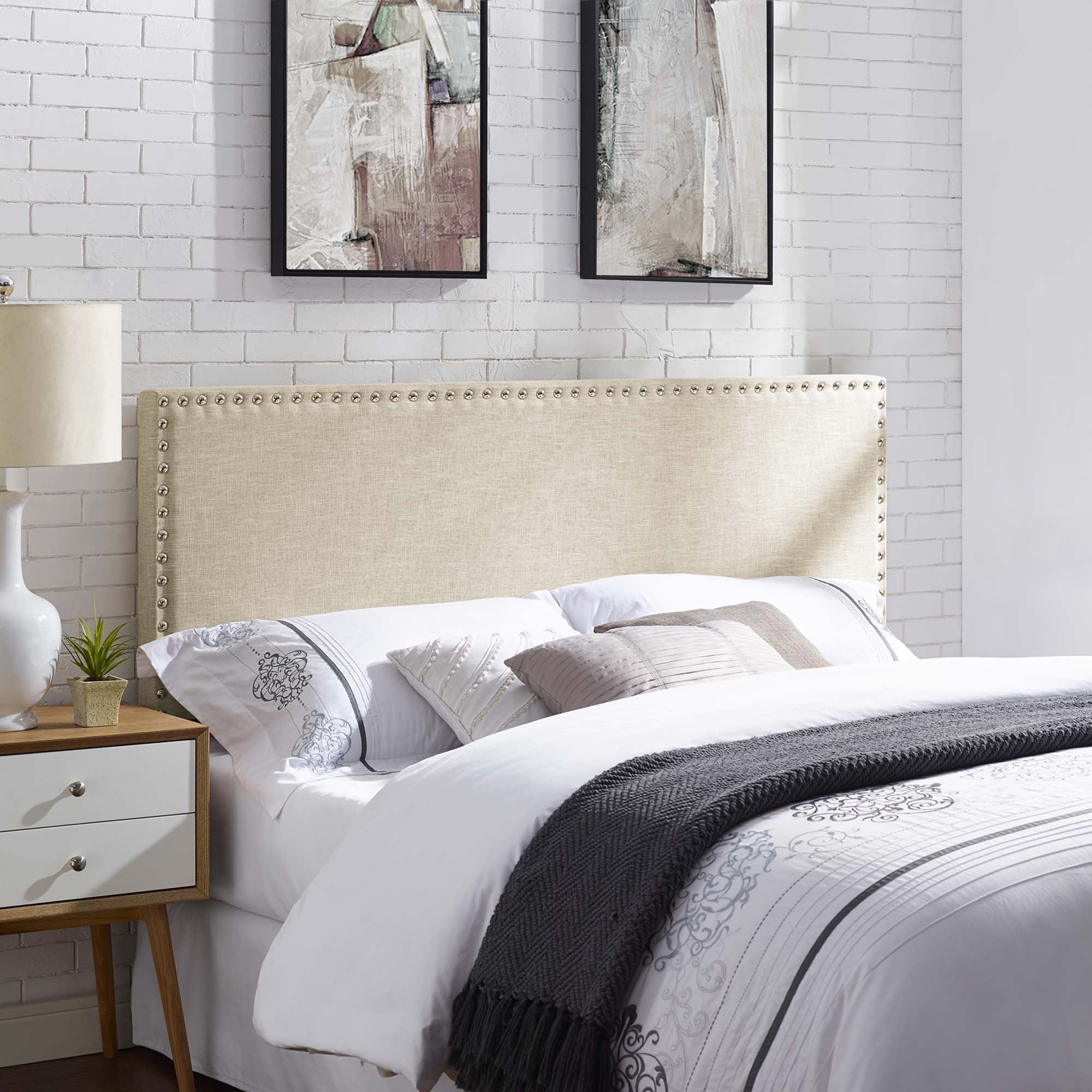 Phoebe Upholstered Fabric Headboard