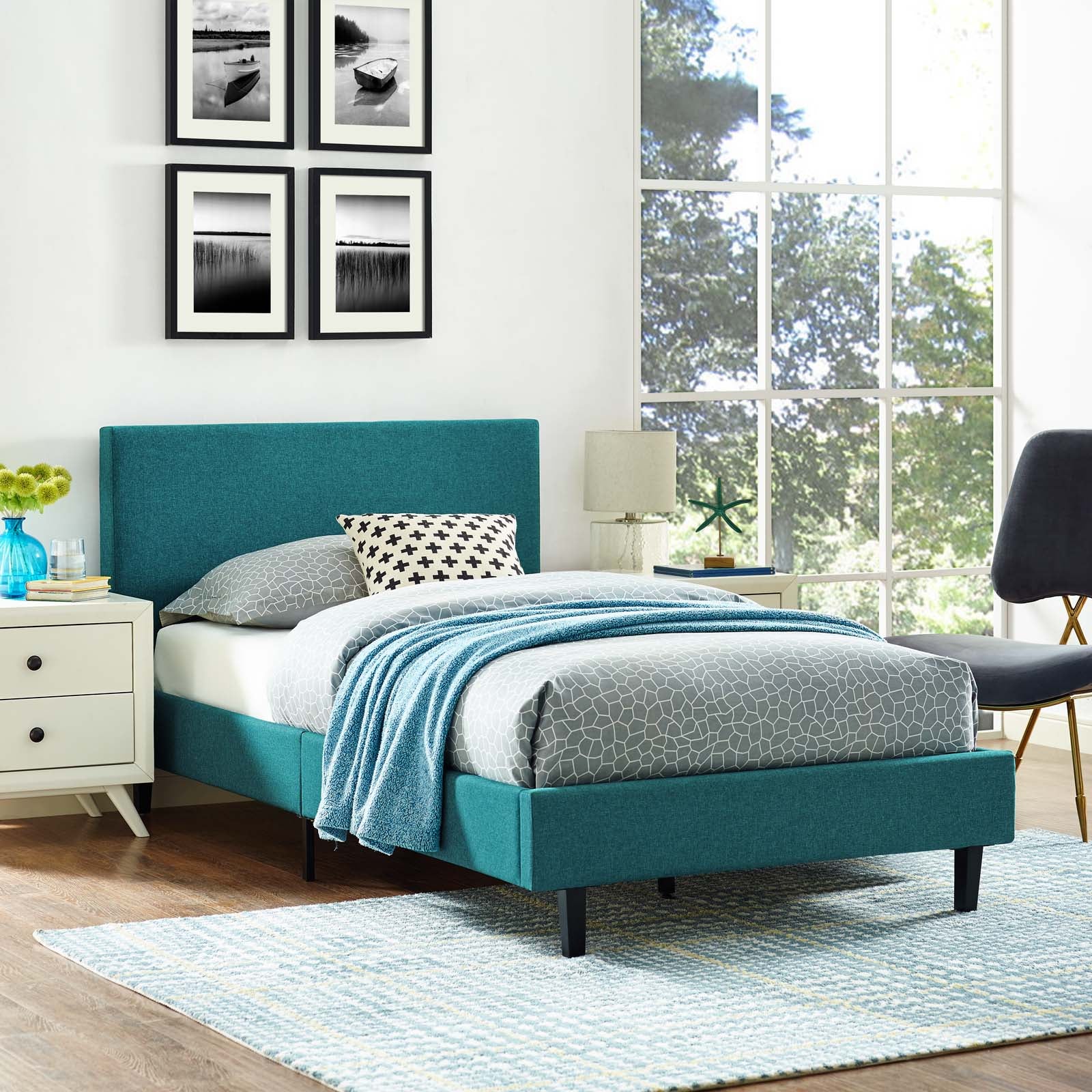 Anya Fabric Bed-Bed-Modway-Wall2Wall Furnishings