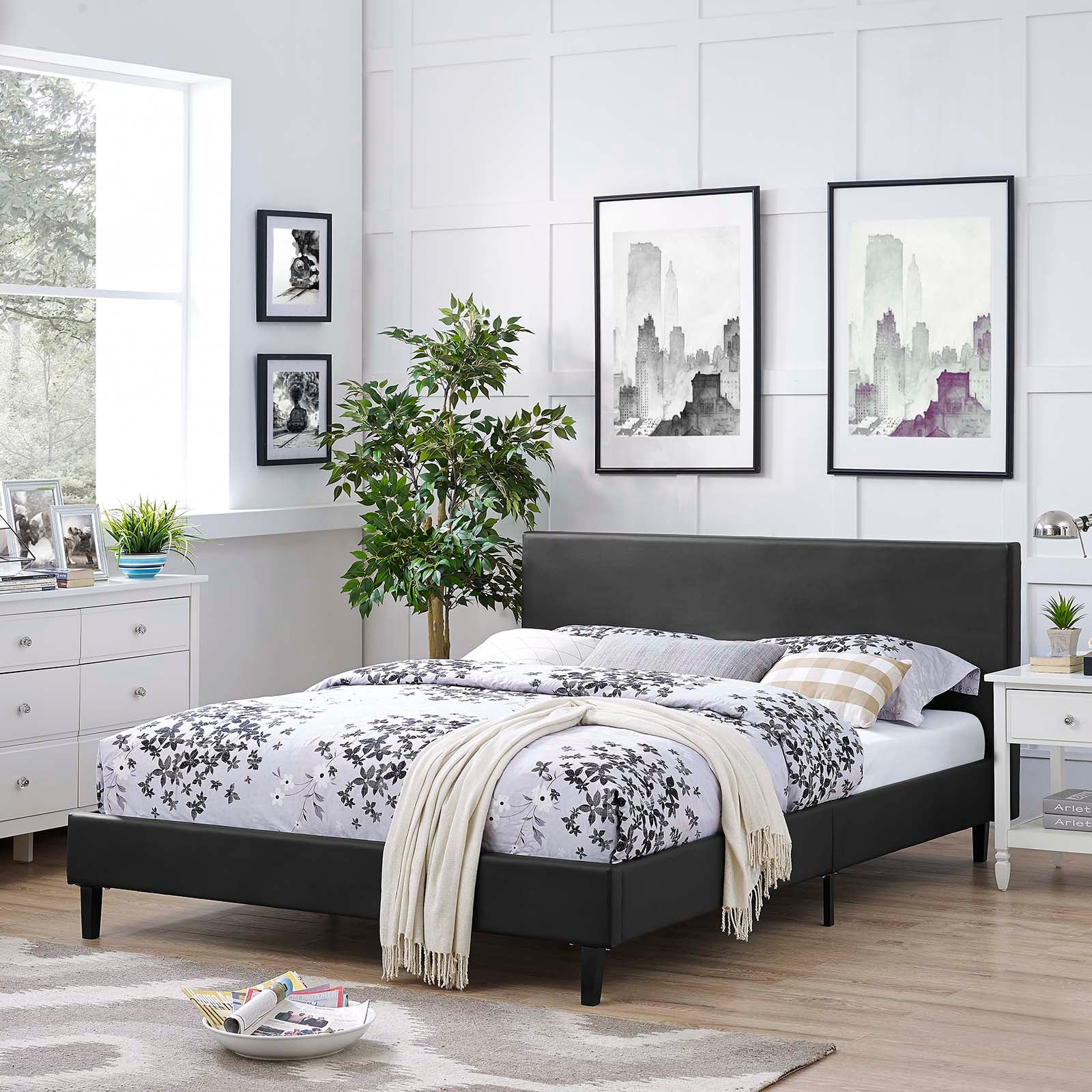 Anya Bed-Bed-Modway-Wall2Wall Furnishings