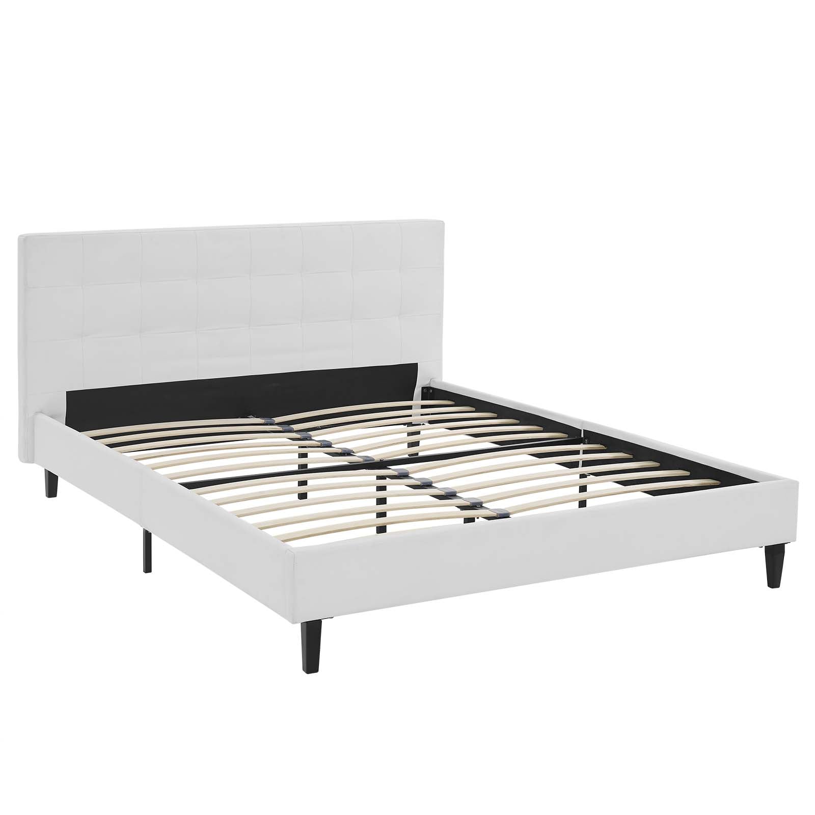 Linnea Faux Leather Bed-Bed-Modway-Wall2Wall Furnishings