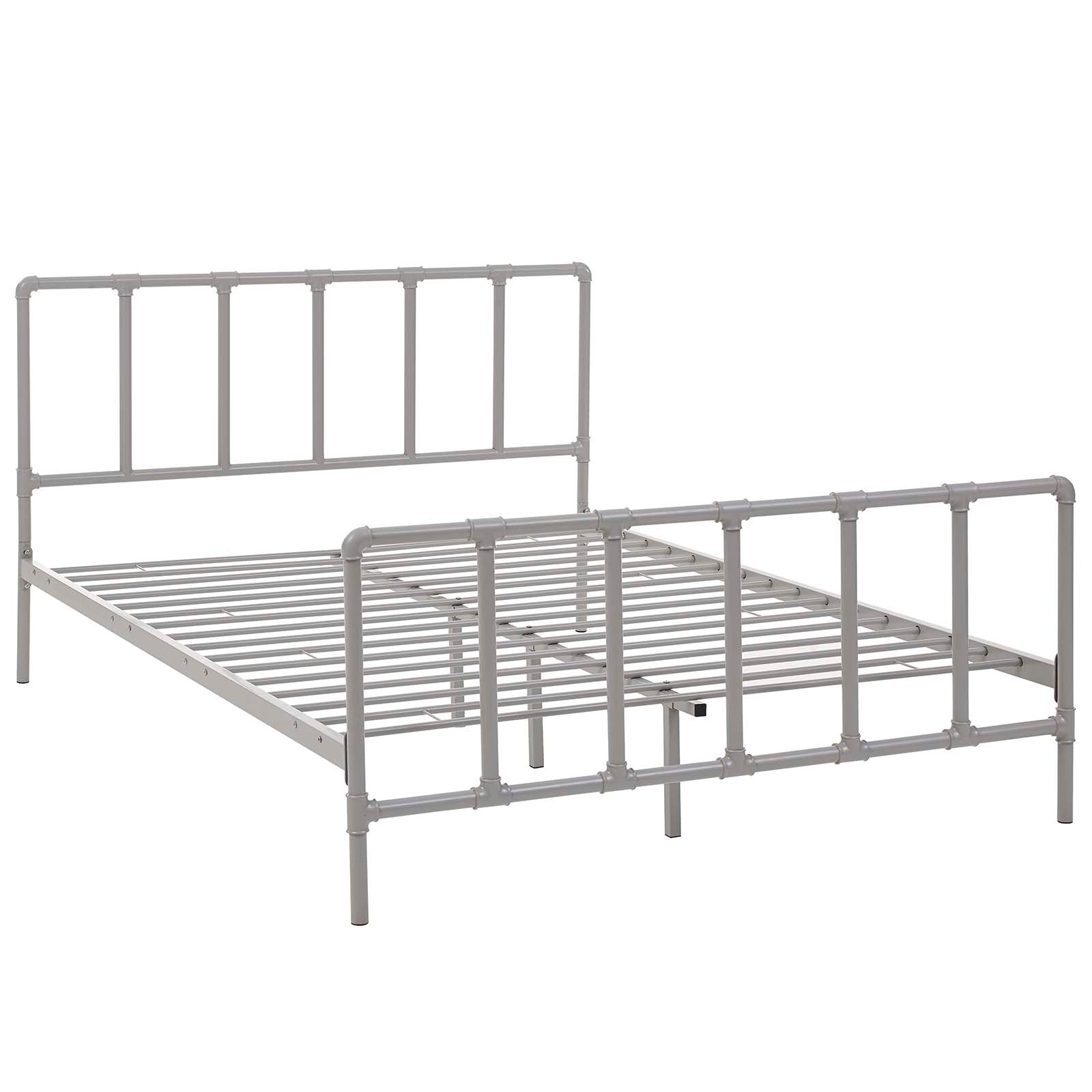 Dower Stainless Steel Bed-Bed-Modway-Wall2Wall Furnishings