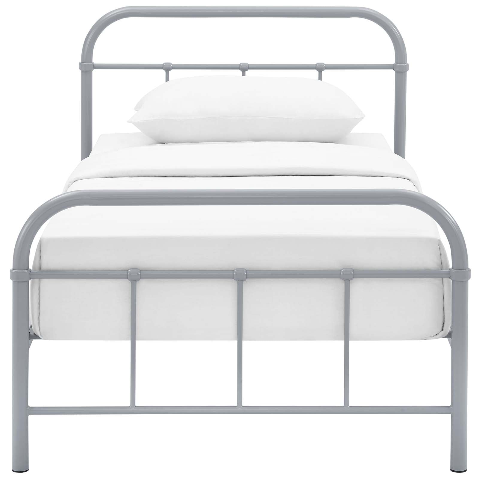 Maisie Stainless Steel Bed Frame-Bed-Modway-Wall2Wall Furnishings