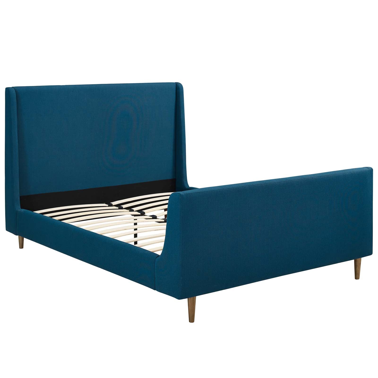 Aubree Upholstered Fabric Sleigh Platform Bed-Bed-Modway-Wall2Wall Furnishings