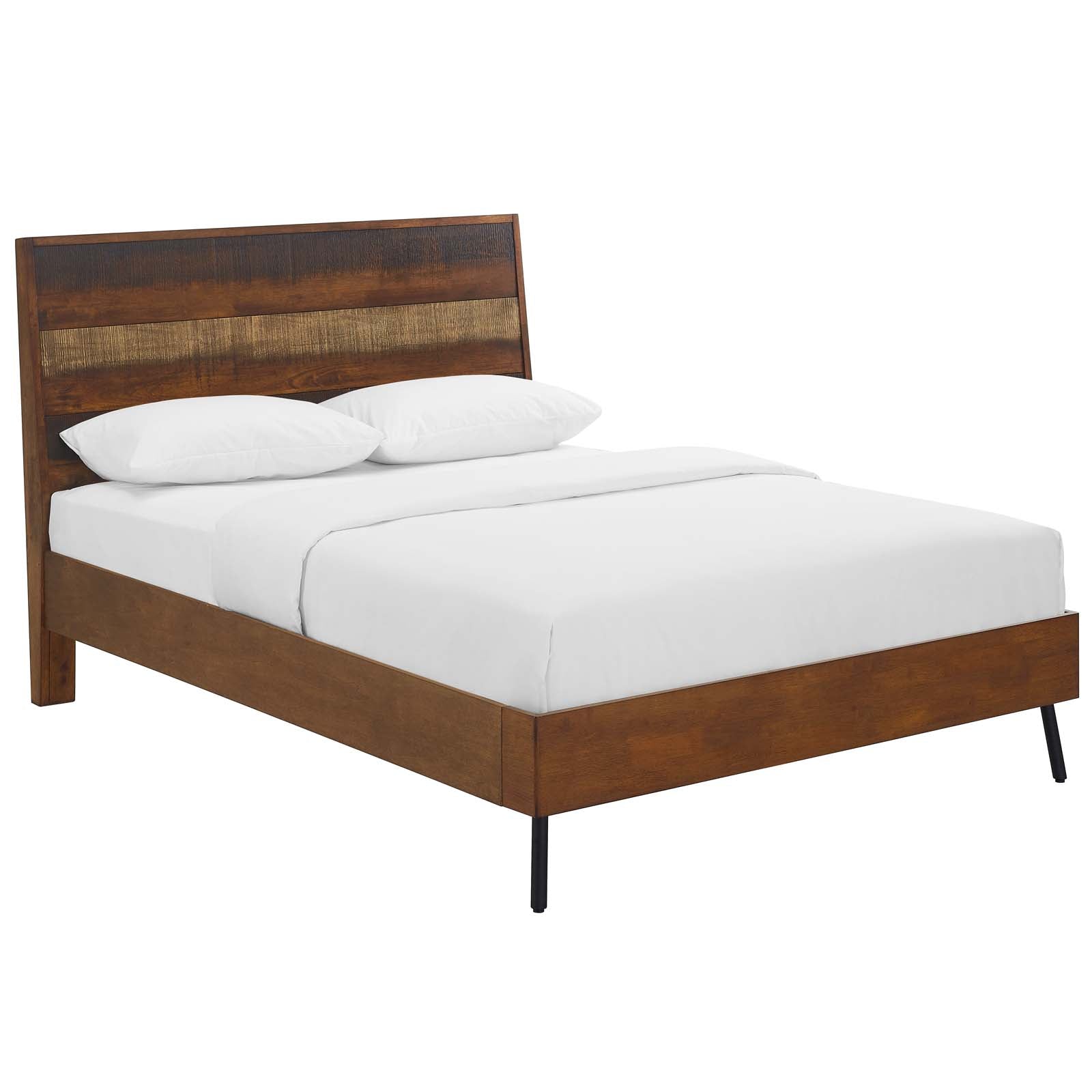Arwen Rustic Wood Bed-Bed-Modway-Wall2Wall Furnishings