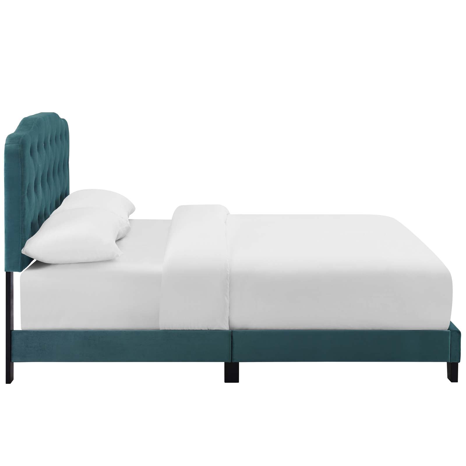 Amelia Upholstered Velvet Bed-Bed-Modway-Wall2Wall Furnishings