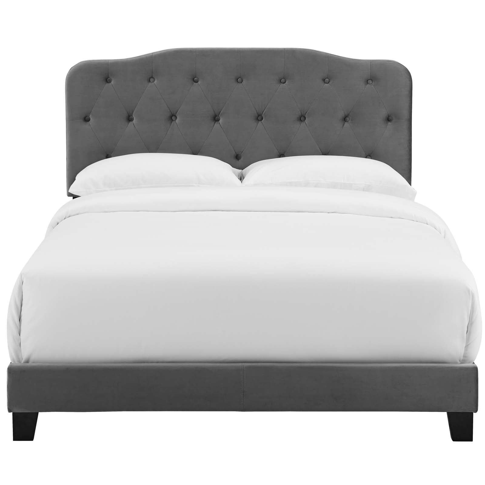 Amelia Upholstered Velvet Bed-Bed-Modway-Wall2Wall Furnishings