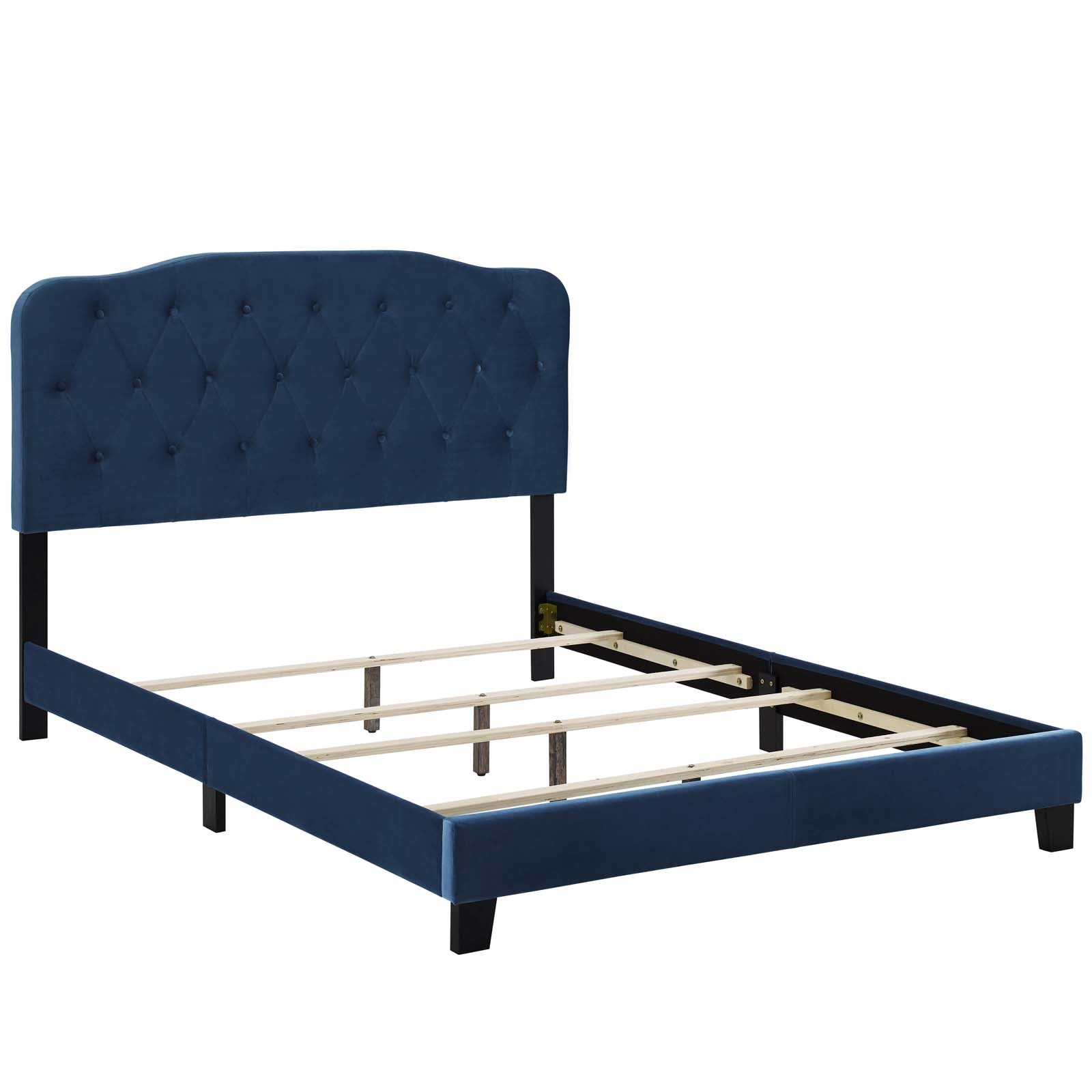 Amelia Performance Velvet Bed-Bed-Modway-Wall2Wall Furnishings